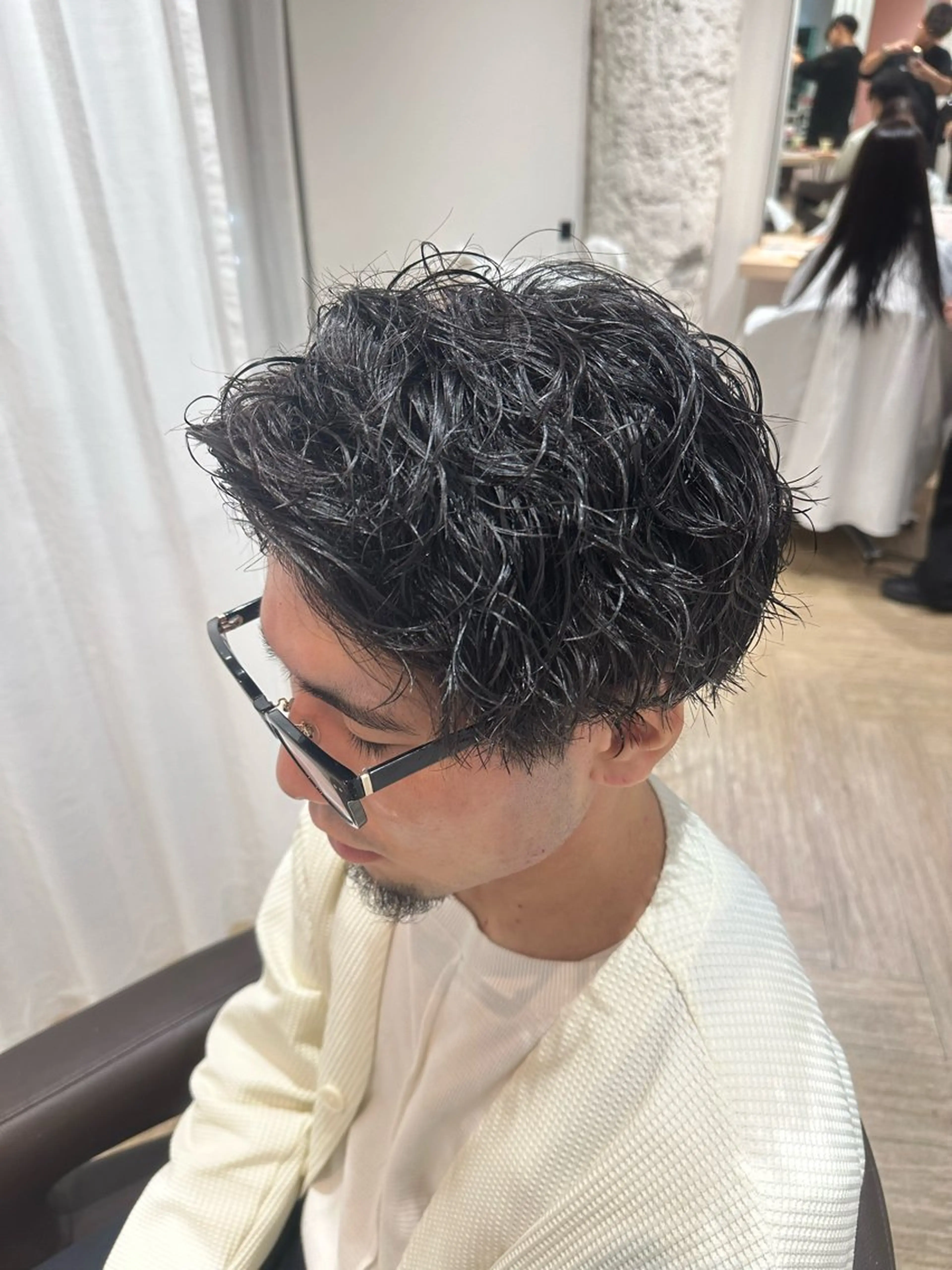 ショート パーマ スパイラルパーマ カット パーマ AVANCE.なかもず店所属・【似合わせ】 藤原 拓徒のヘアスタイル