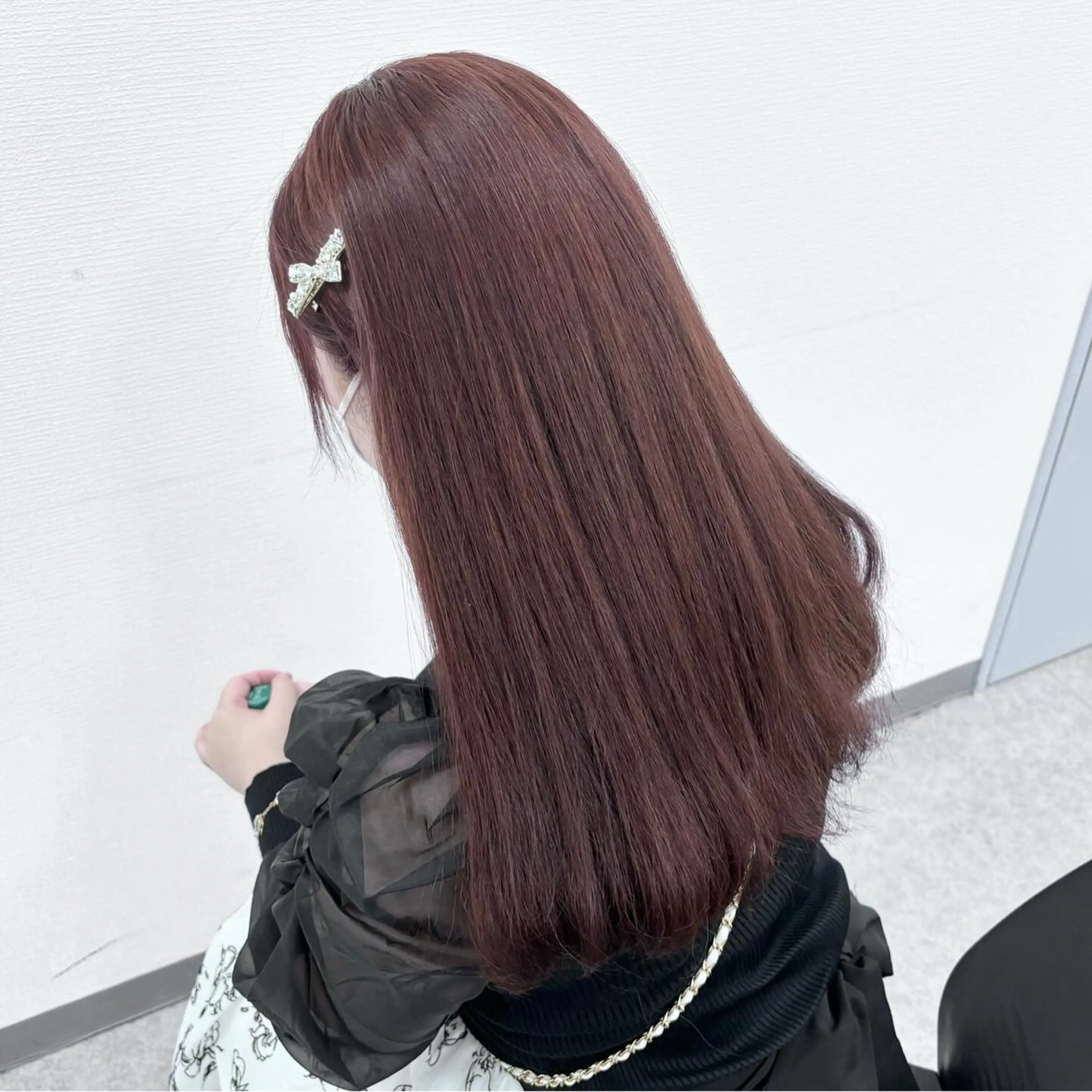 ロング カラー ヘアカラー 韓国風暗髪ヘア🤍 🫧MIREIのヘアスタイル