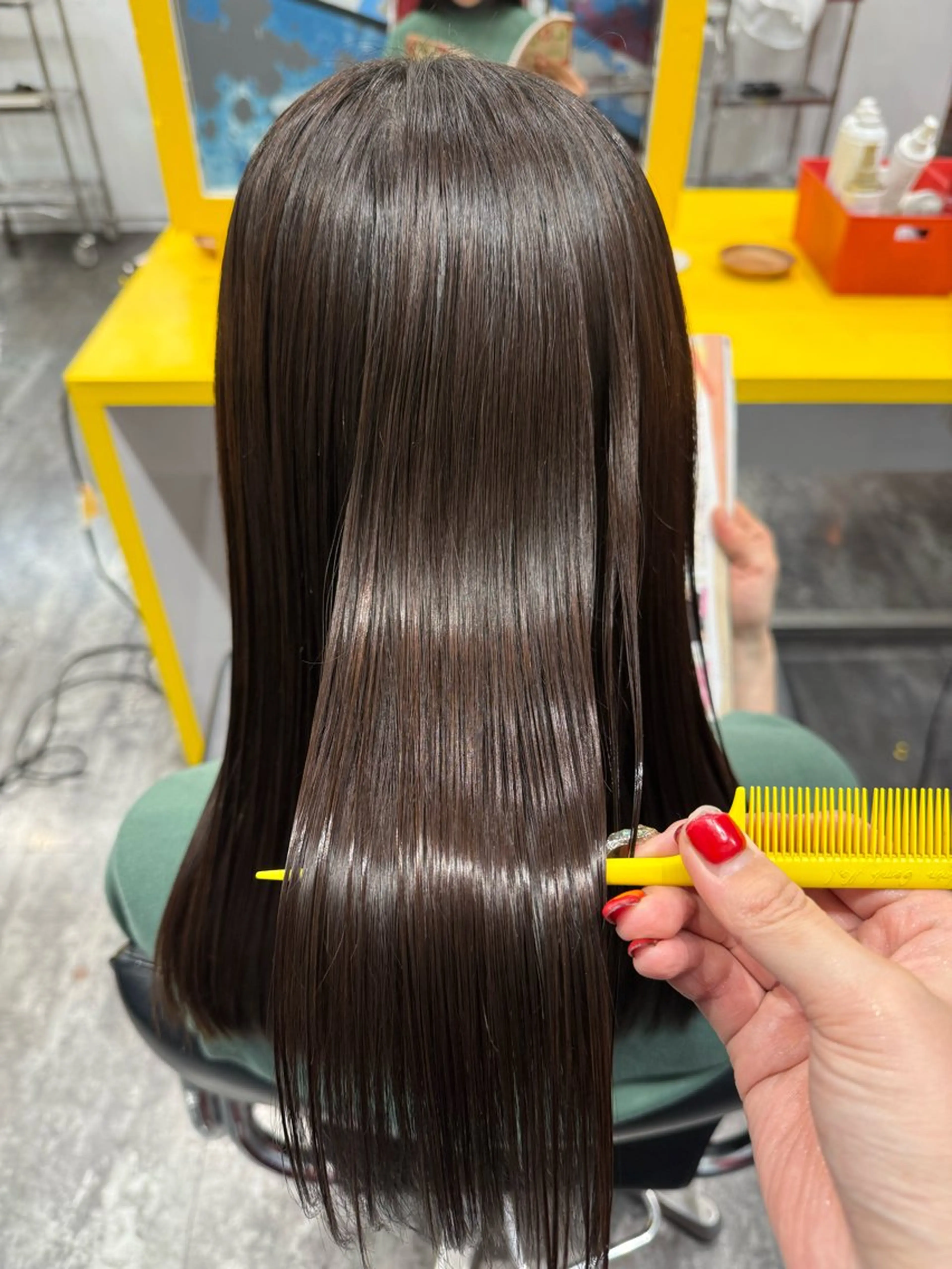 ロング 縮毛矯正 LOMARLIE/ NATUMIのヘアスタイル