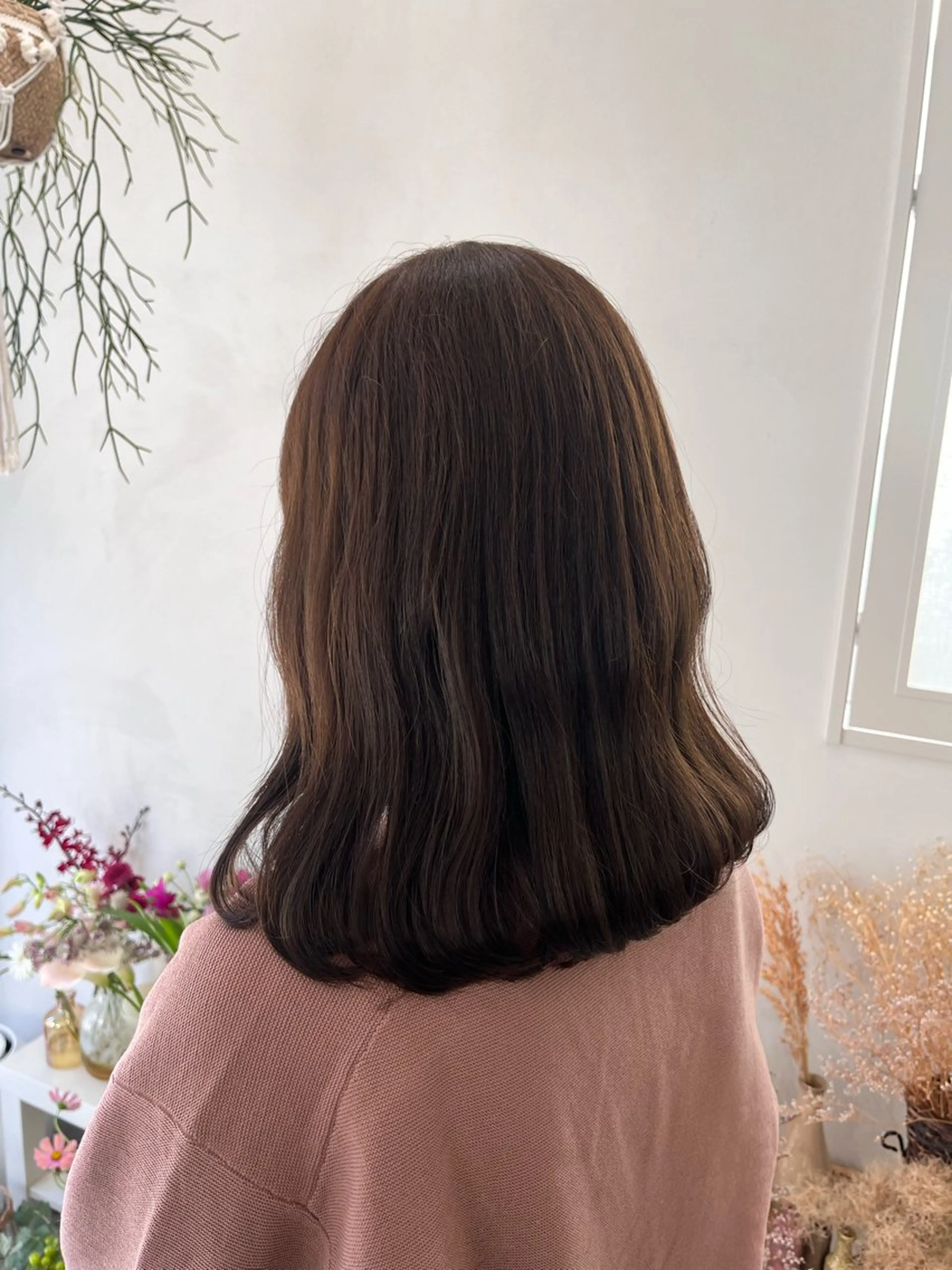 ミディアム カラー ベージュカラー ショコラベージュ カット ヘアカラー トリートメント 暖色カラー／ ヘアセット🌛櫻井舞のヘアスタイル