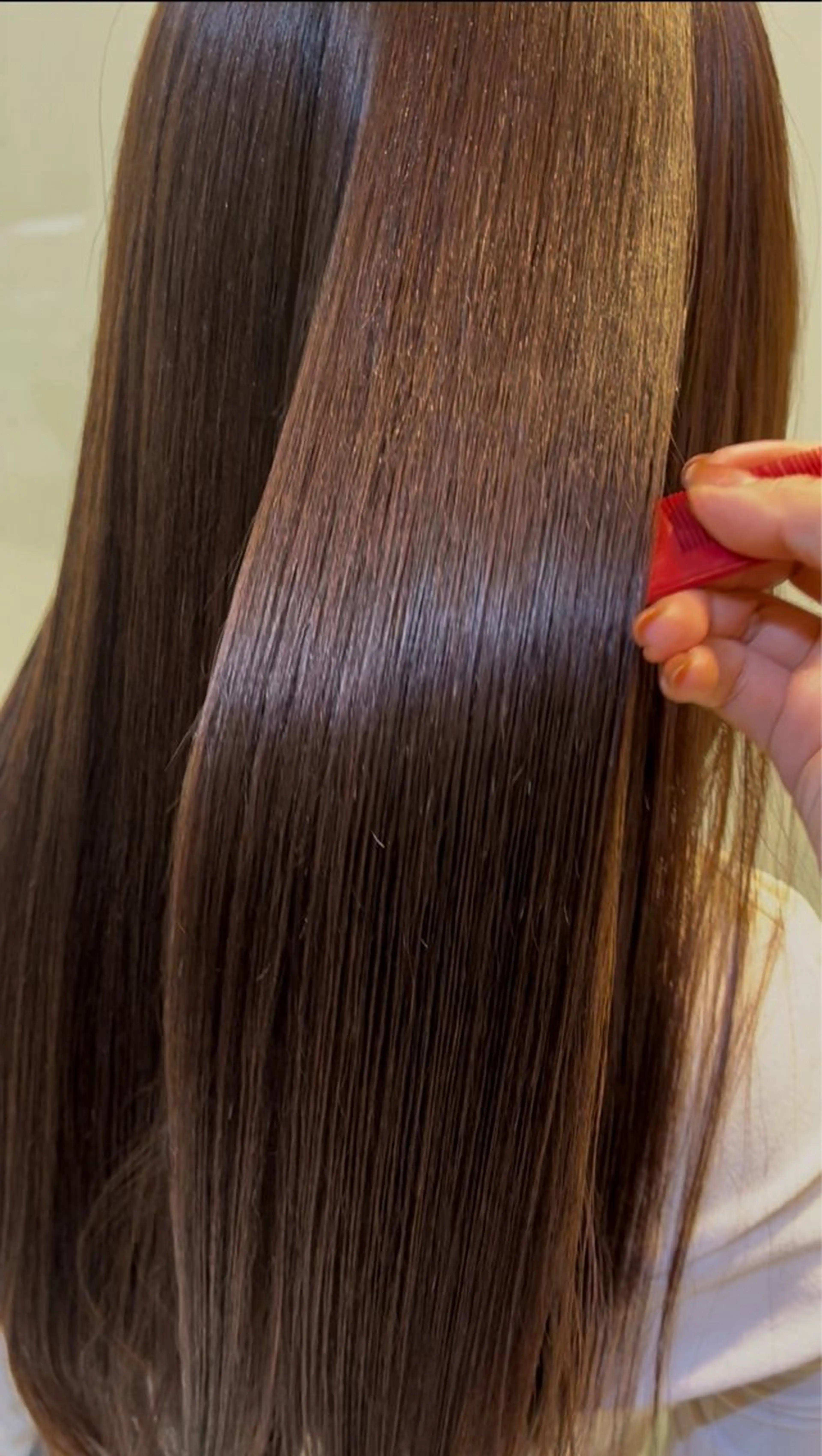 ロング パーマ カット 縮毛矯正 トリートメント 艶質改善/縮毛矯正 ササキナツミのヘアスタイル