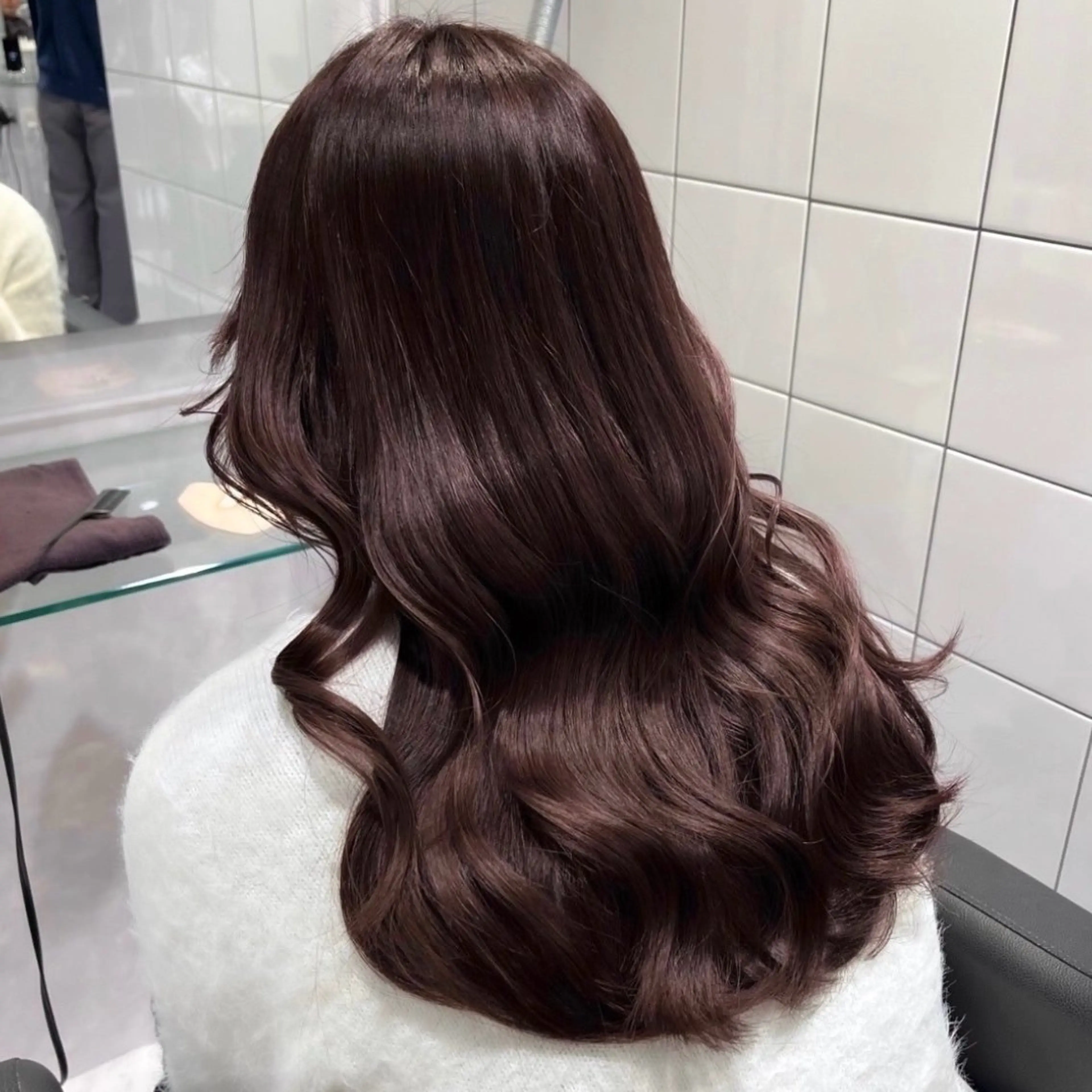 セミロング カラー 🎀🧁ダメージレス 艶髪カラー🧁🎀のヘアスタイル