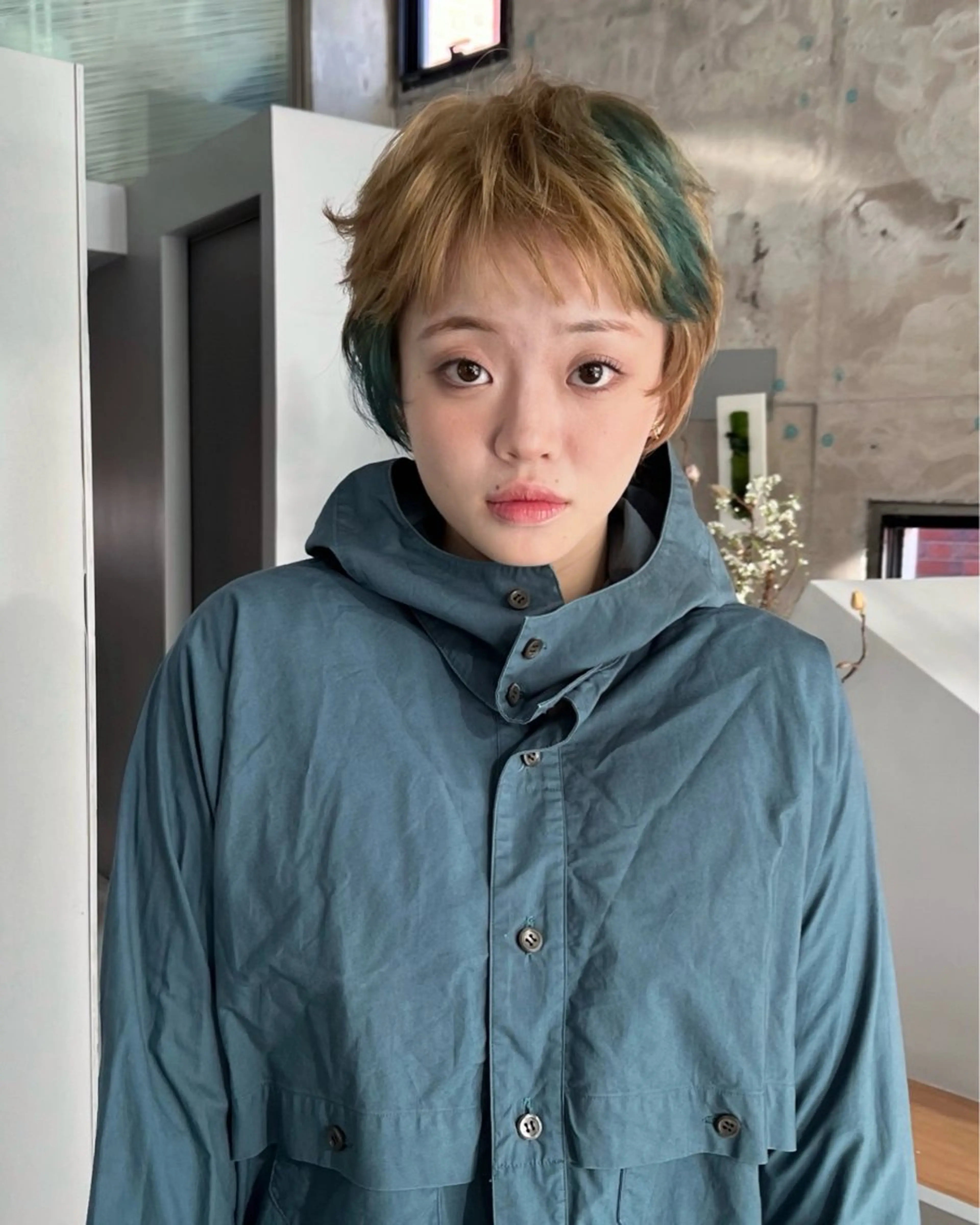 ショート カラー カット ヘアカラー トリートメント ヘッドスパ 簡単かわいいパーマ ショート/緒方椋のヘアスタイル