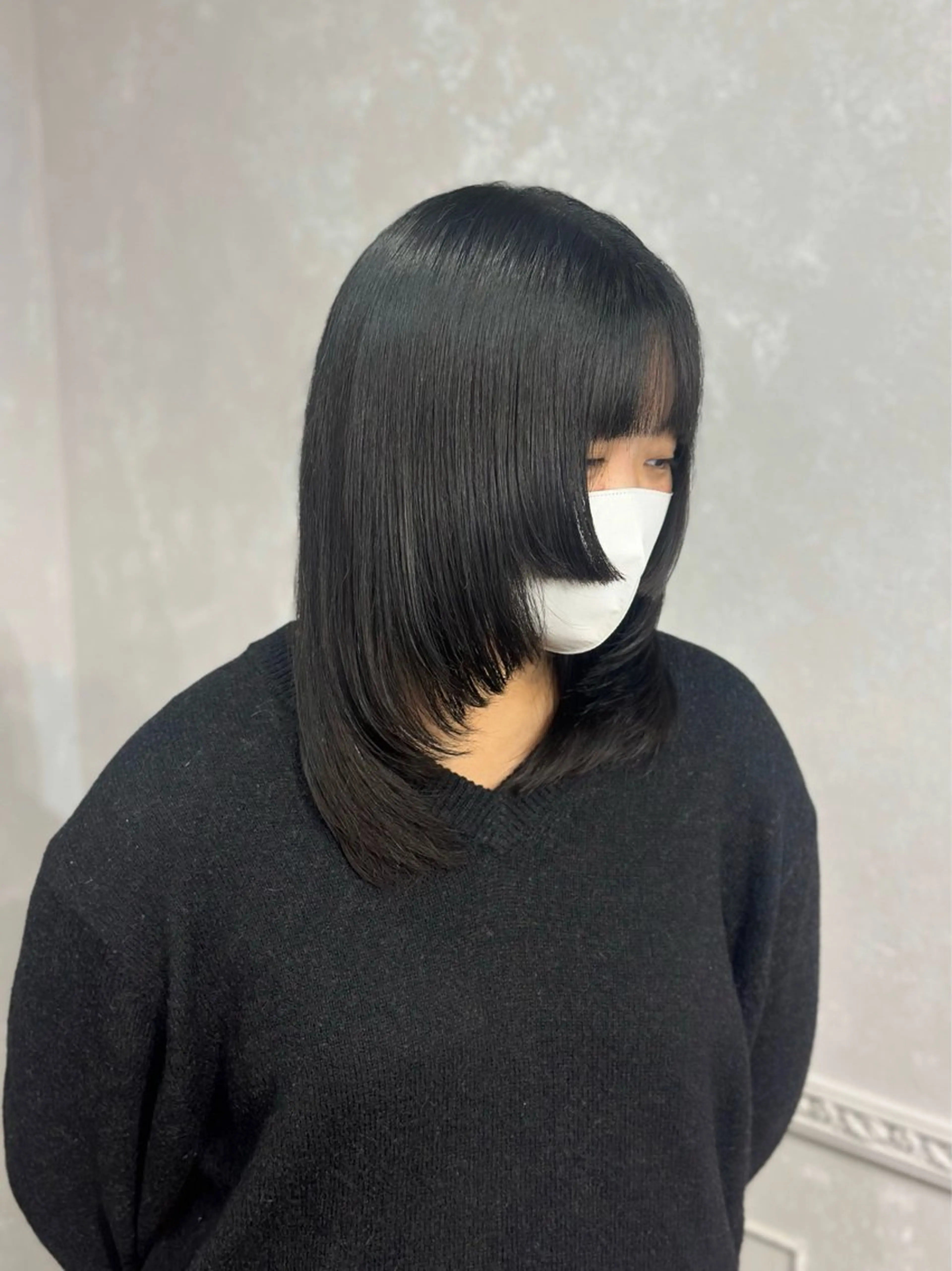 ミディアム ミディアムレイヤー 姫カット レイヤーカット カット トリートメント Lisa📎 【Zina 2nd】のヘアスタイル