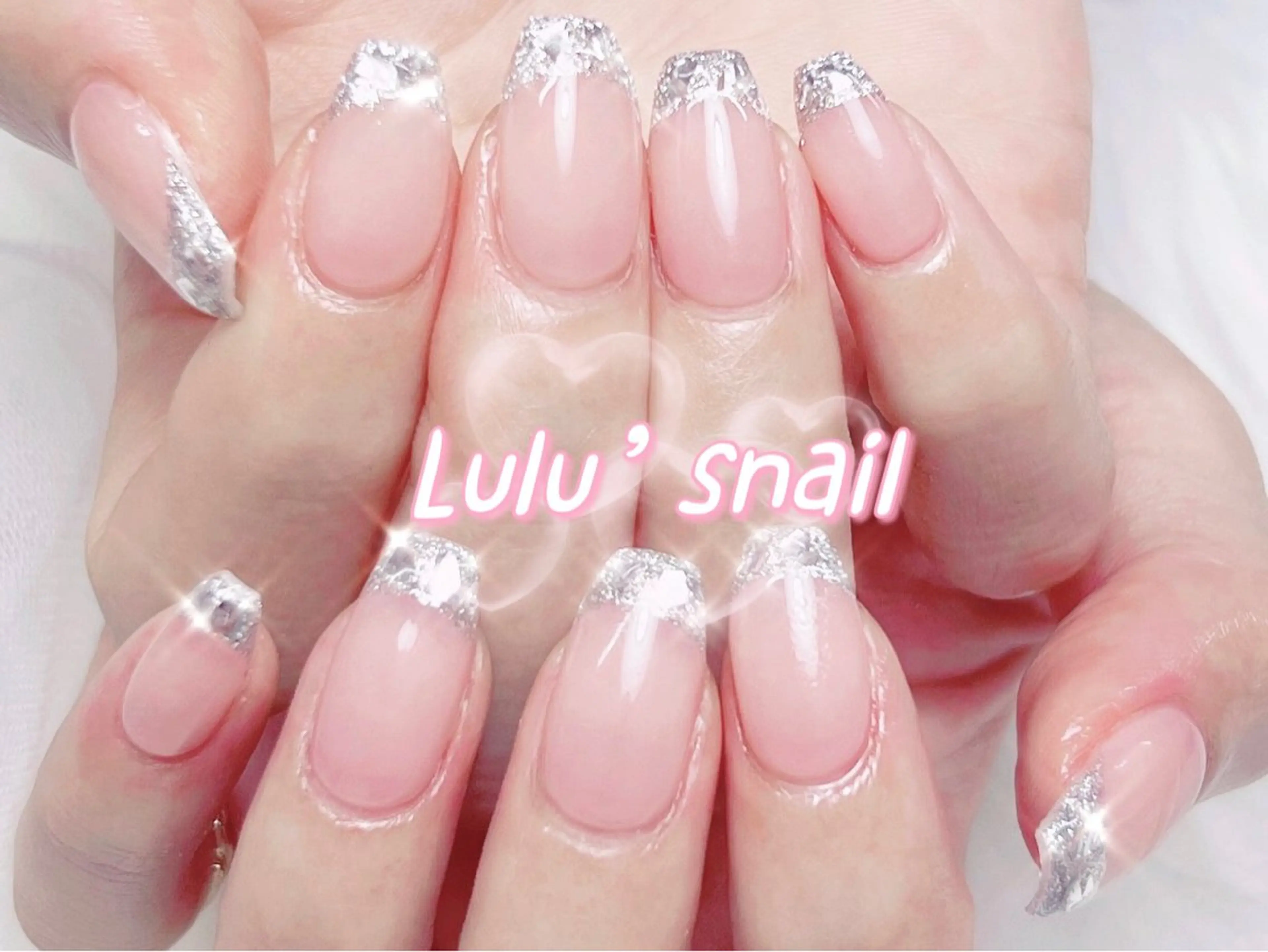ネイル フレンチネイル ガラスフレンチ Zz nail salonのネイルデザイン