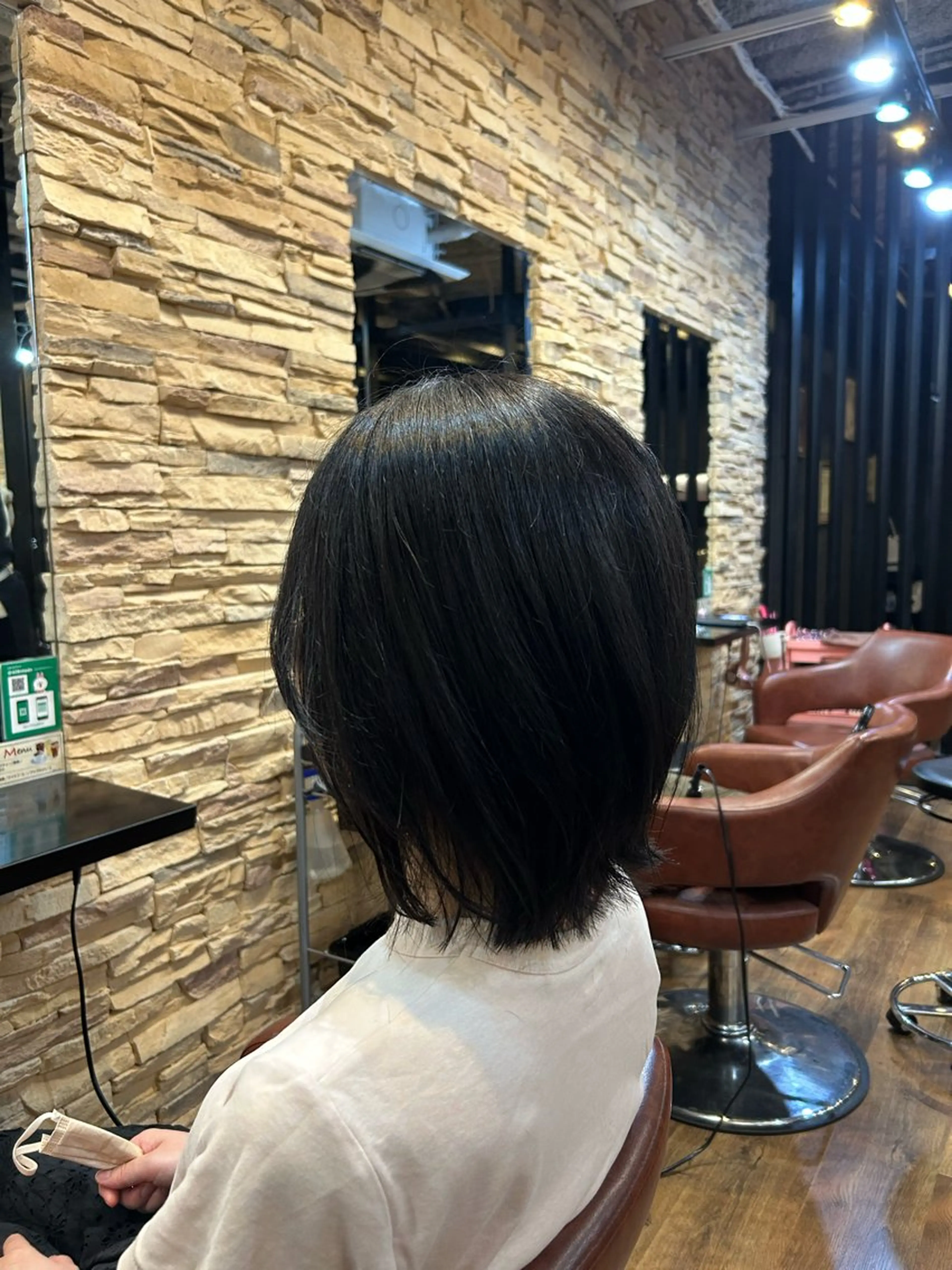 ミディアム くびれヘア くびれレイヤー レイヤーカット 【ブリーチモデル募集 】サキ🫧のヘアスタイル