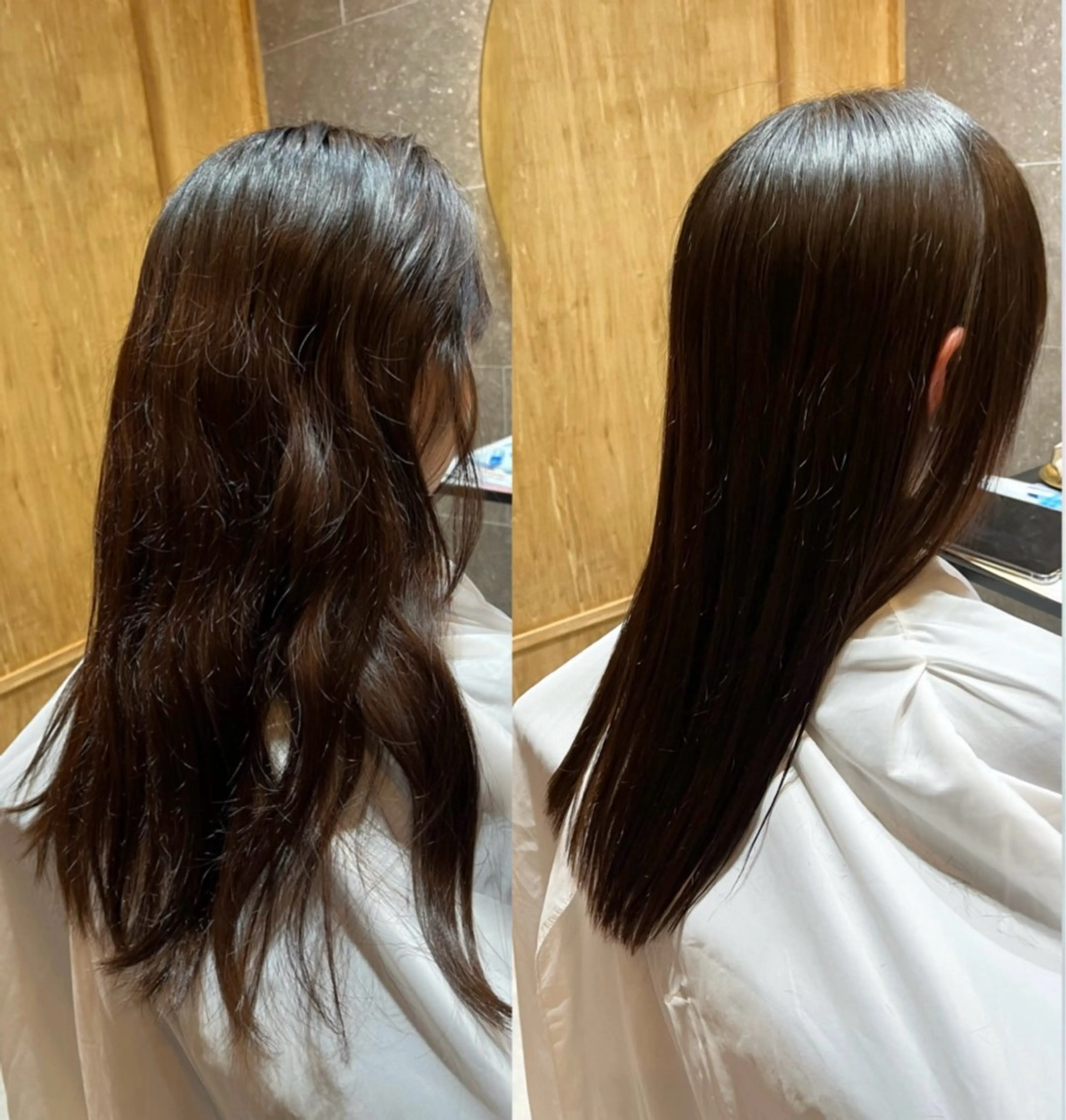 髪質改善縮毛矯正＋カット＋内部補修トリートメントの写真
