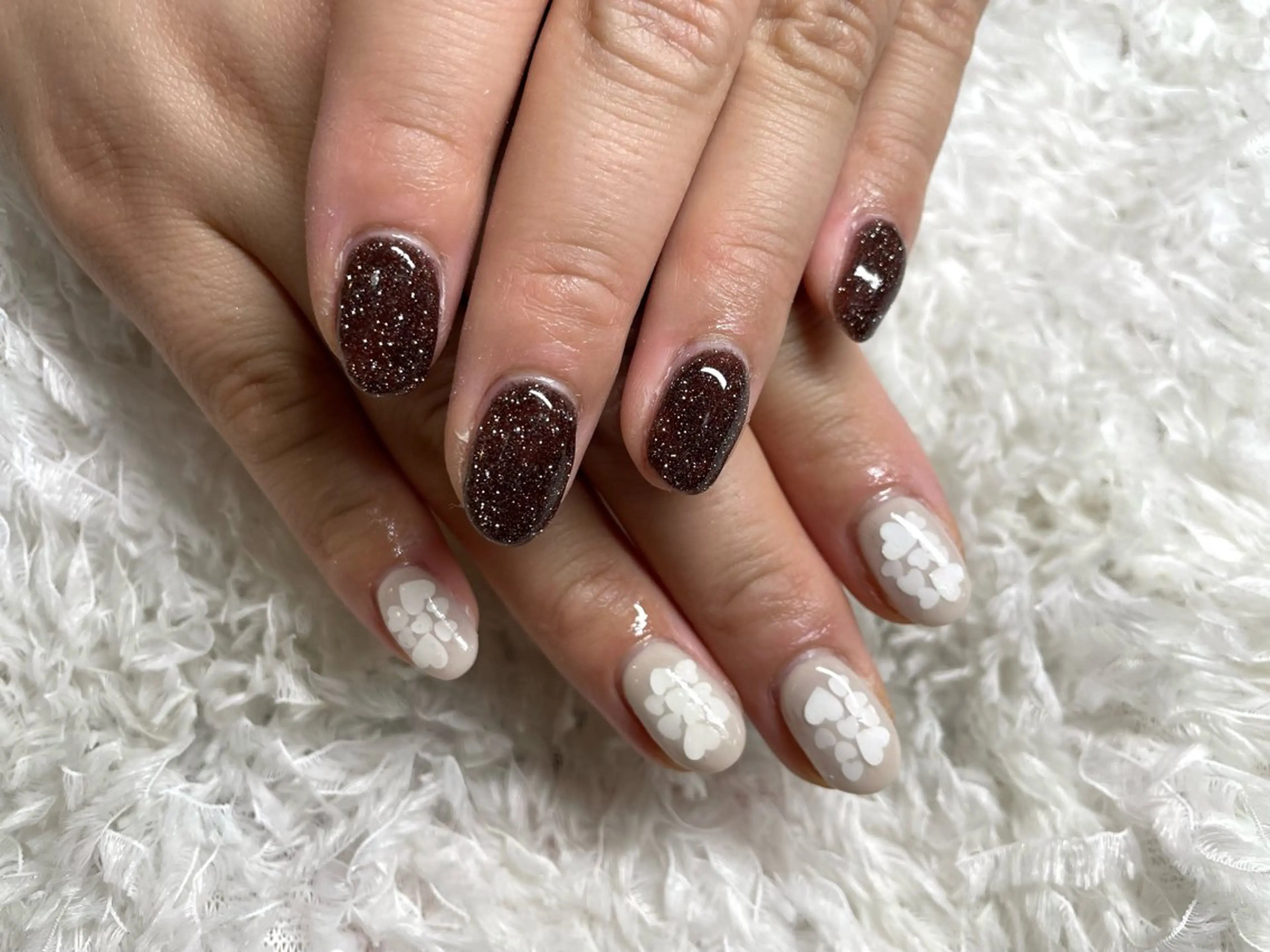 ハートホロ♡フラッシュラメワンカラー🌟　オフなしの写真