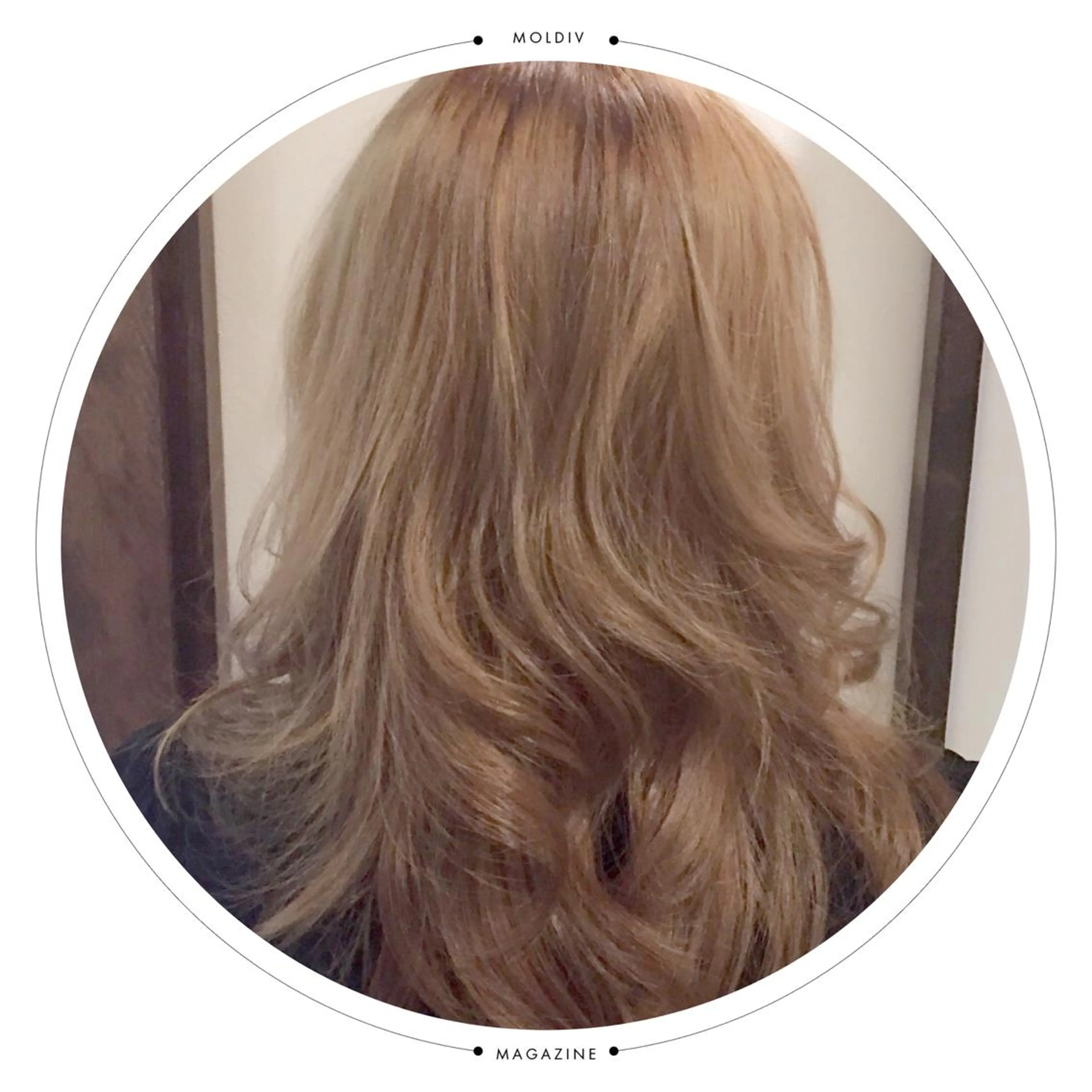 セミロング カラー グレージュ ハイトーンカラー ✨縮毛矯正✨髪質改善 ナカシマ ユミのヘアスタイル