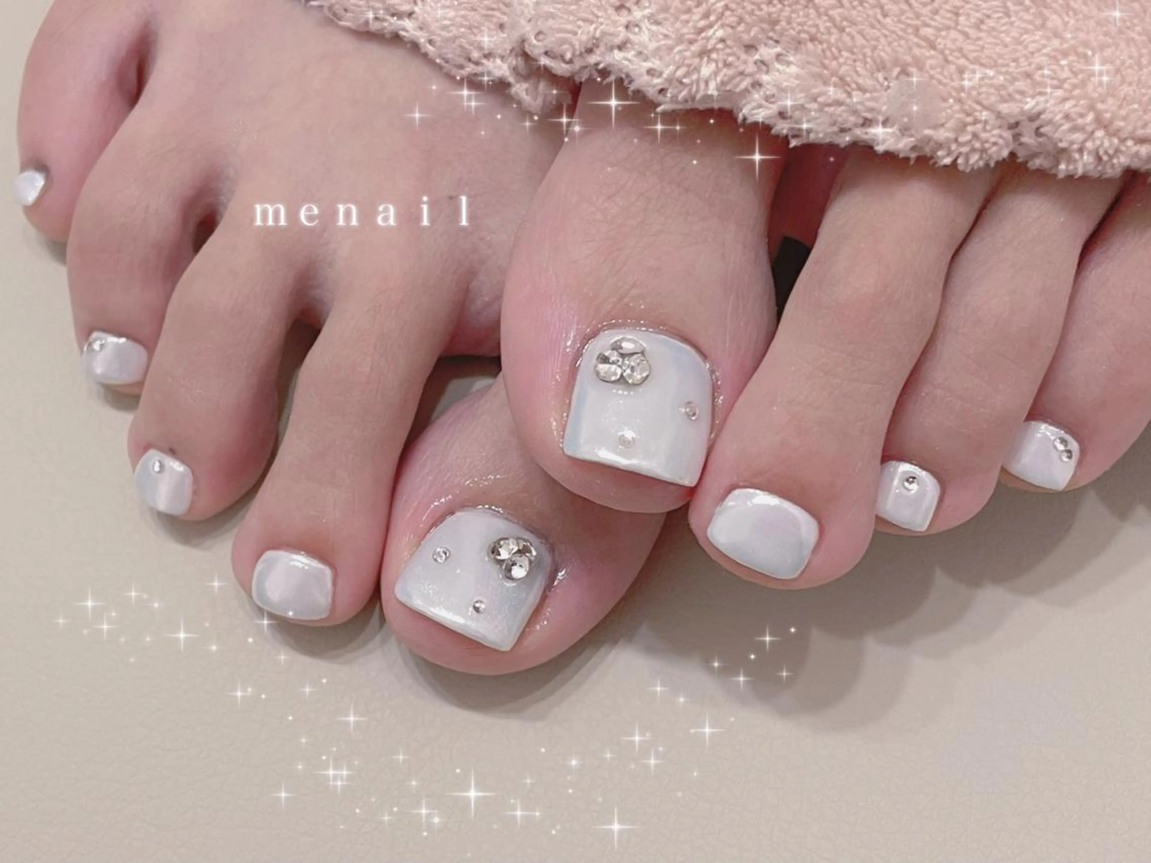 foot nail🥞持ち込みデザイン(イメージ画像を送ってください)の写真