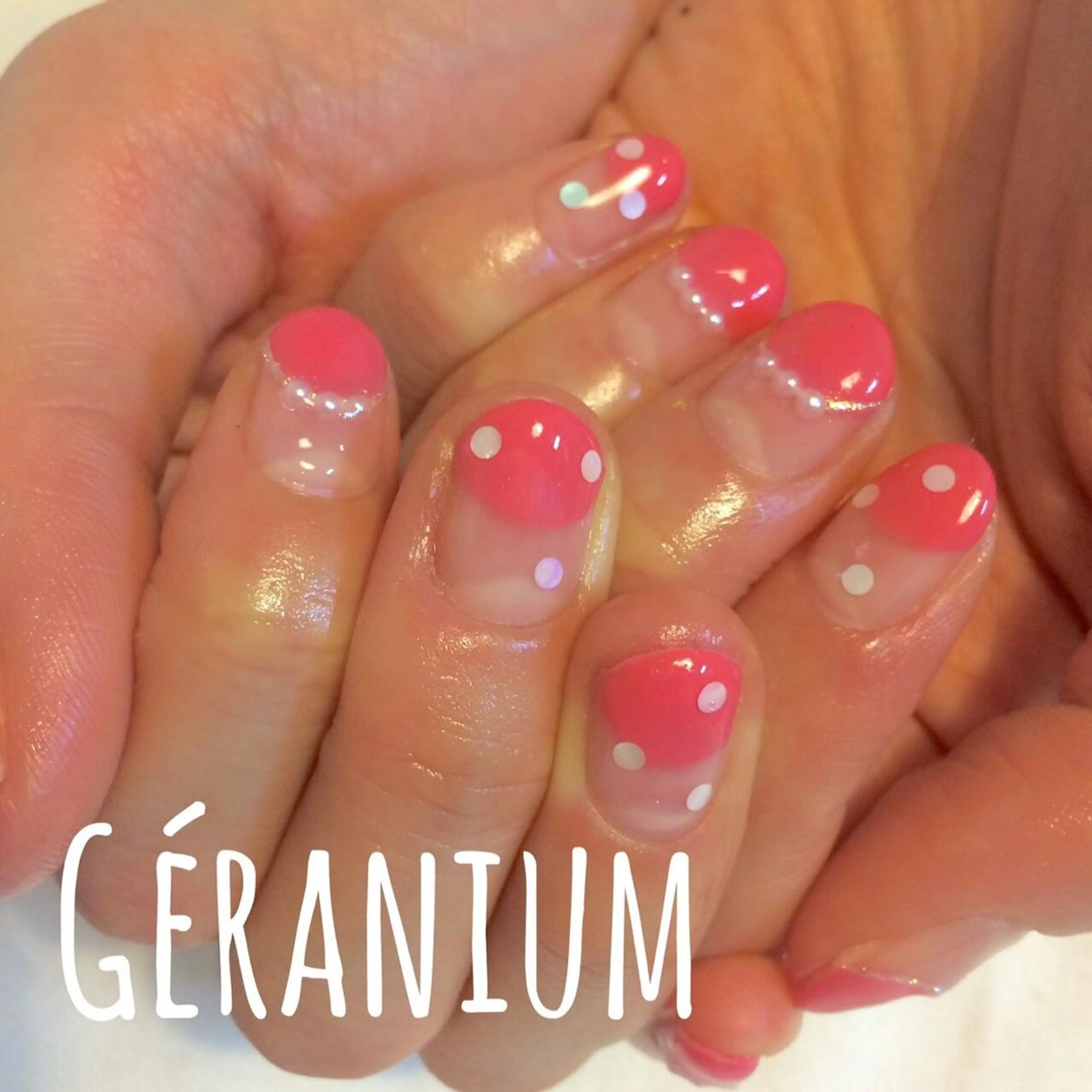 ネイル アートネイル フレンチネイル GéRanium Harukaのネイルデザイン