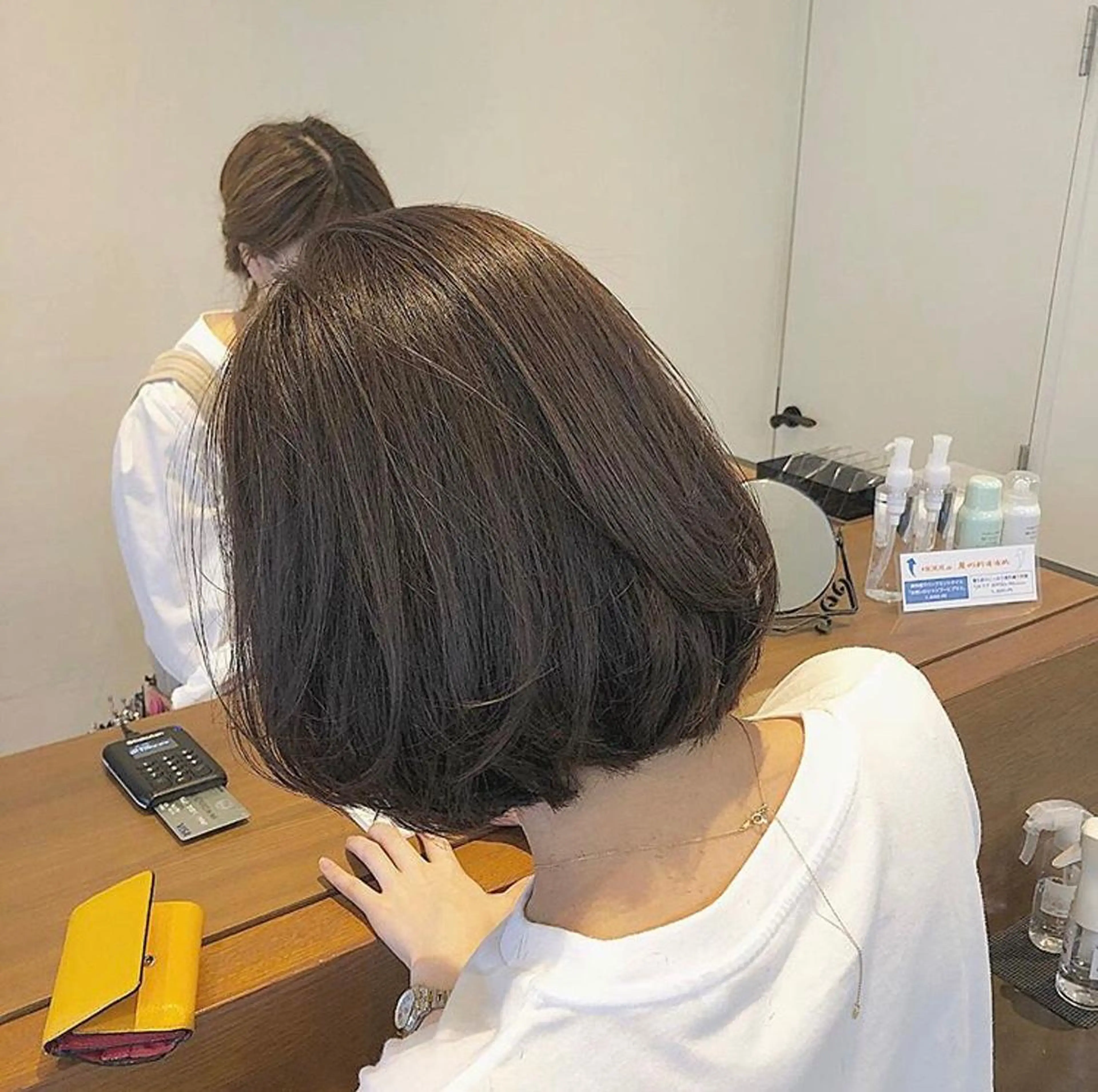 ショート カラー 透明感カラー グレージュ ボブ 💫期間限定価格💫 似合わせカット🧚のヘアスタイル