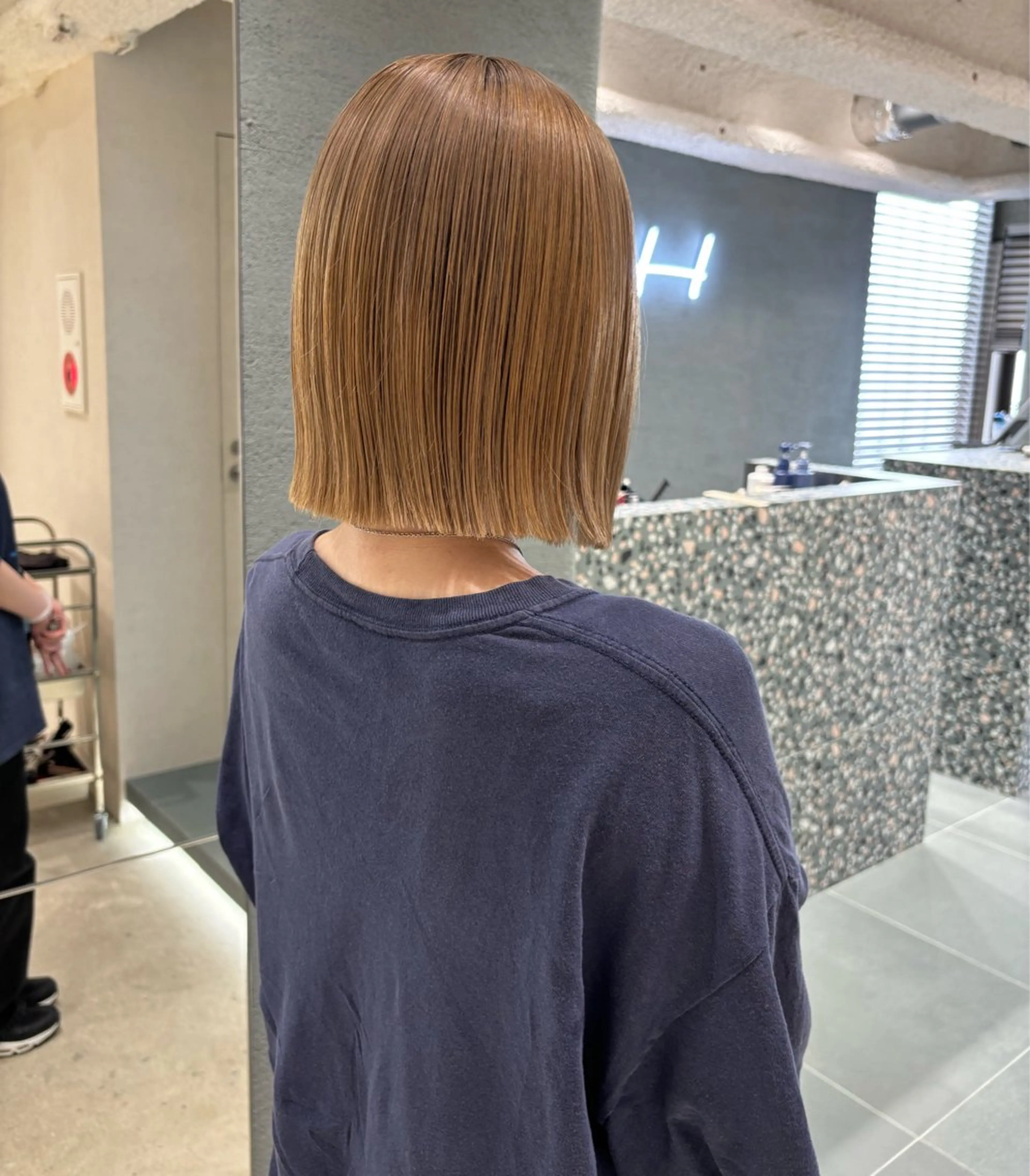 ミディアム ボブ カット ヘアカラー トリートメント HAVANA MIZUKIのヘアスタイル