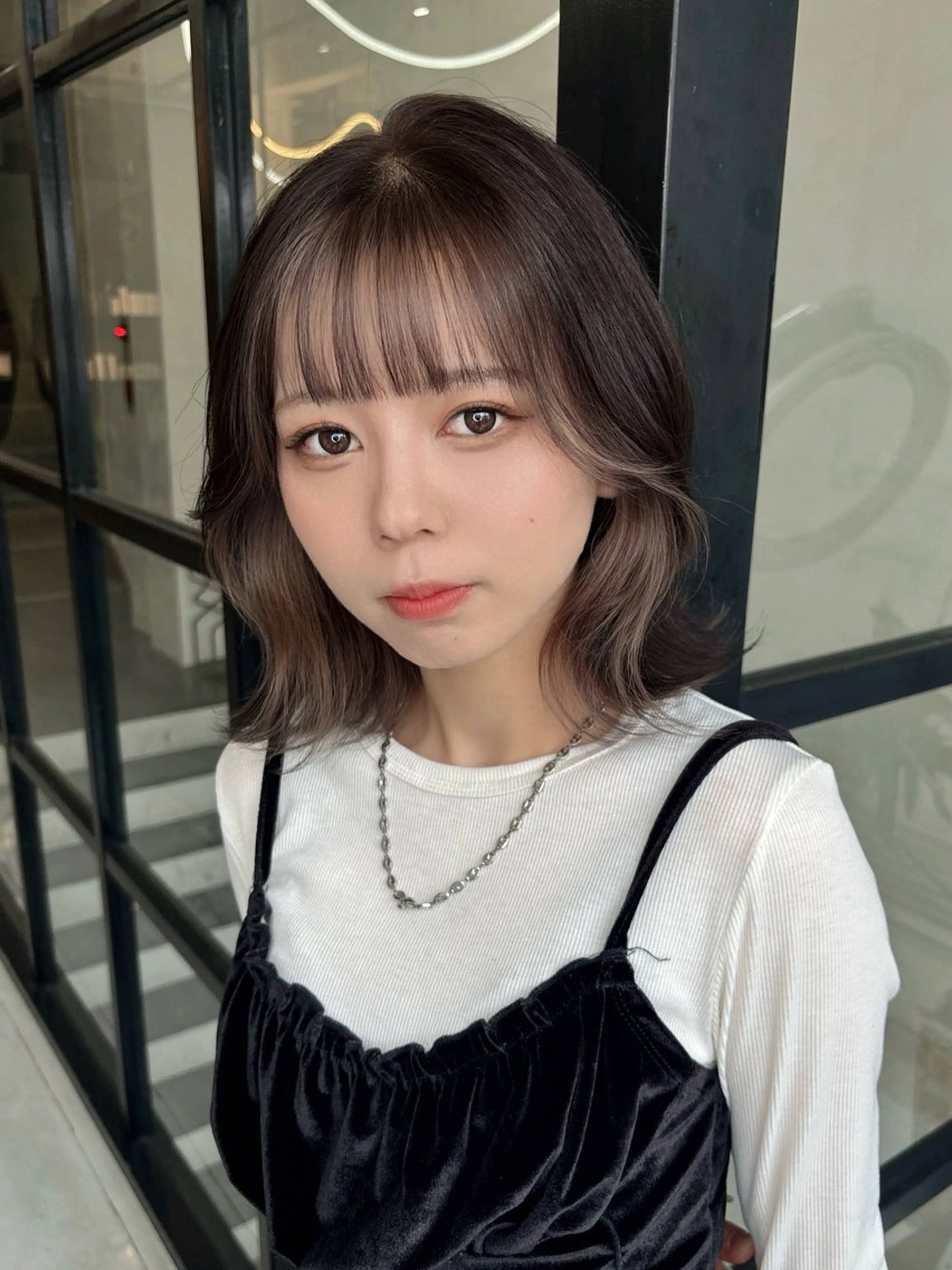 ショート カラー インナーカラー くびれヘア カット ヘアカラー MaisonHALU 松浦光咲のヘアスタイル