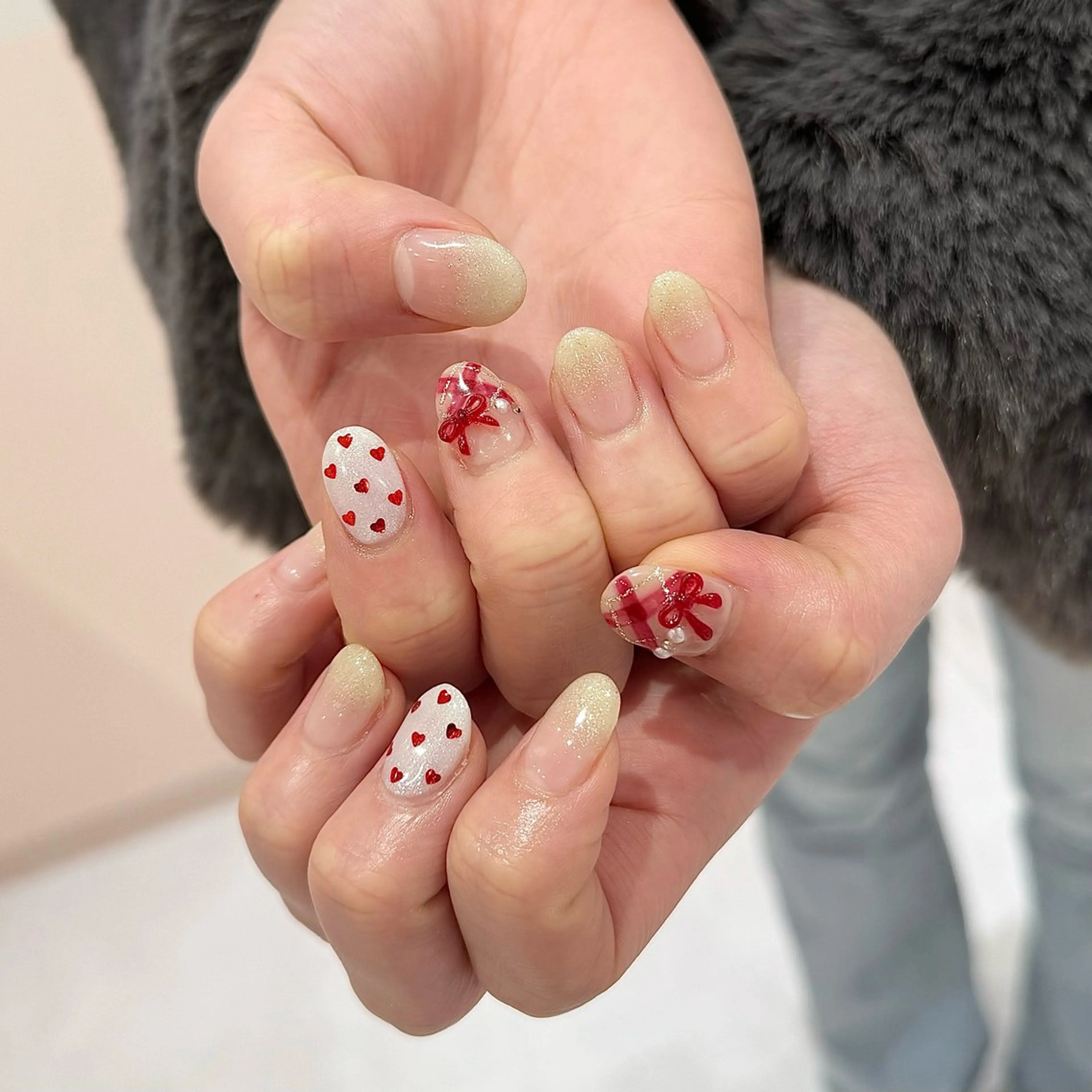 ネイル リボン LUCY NAIL&EYE所属・LUCY 心斎橋店/ Riko🎀のネイルデザイン