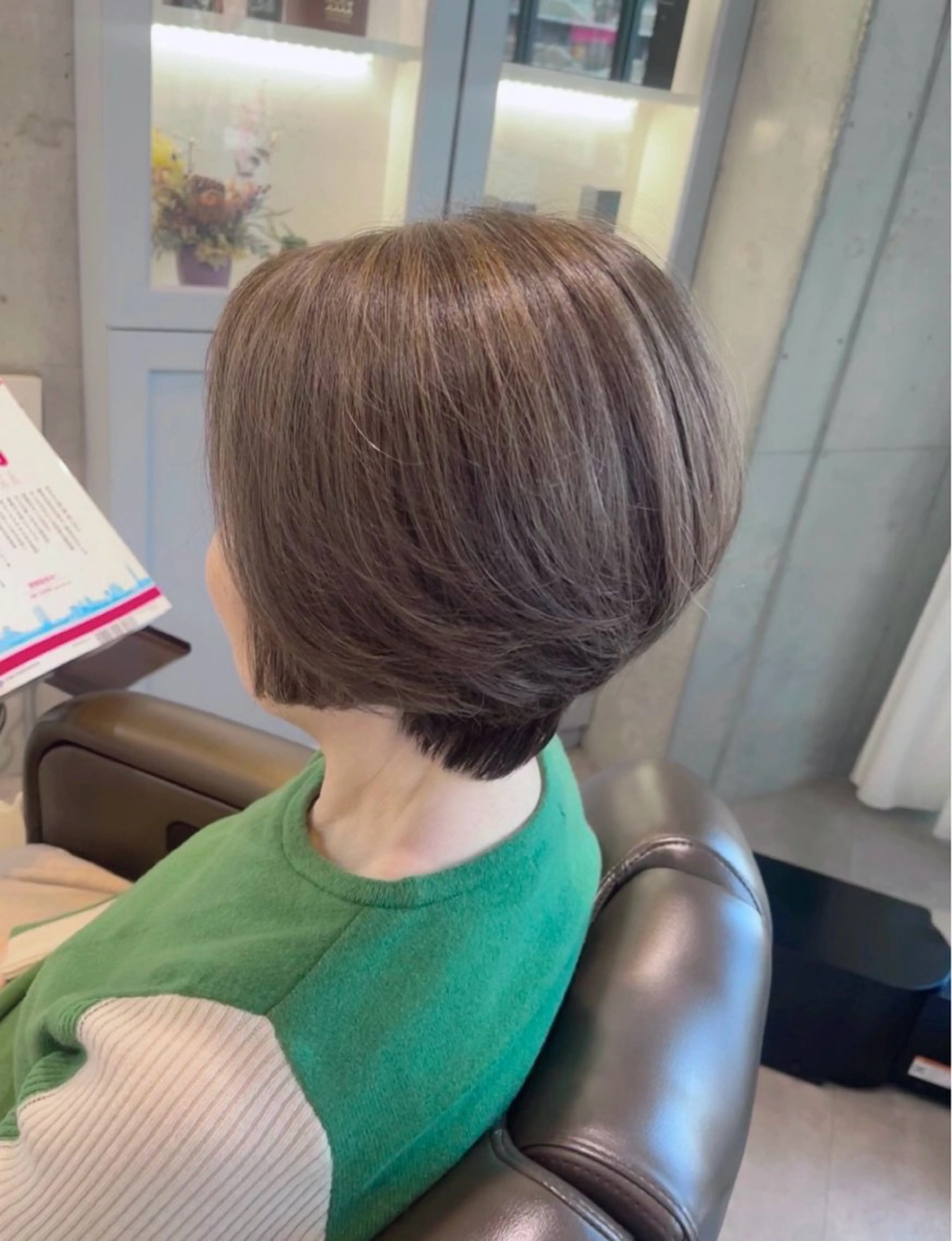 ショート ハイライト カット ヘアカラー トリートメント loe 薬院本店【ロエ】所属・早稲田 千尋のヘアスタイル