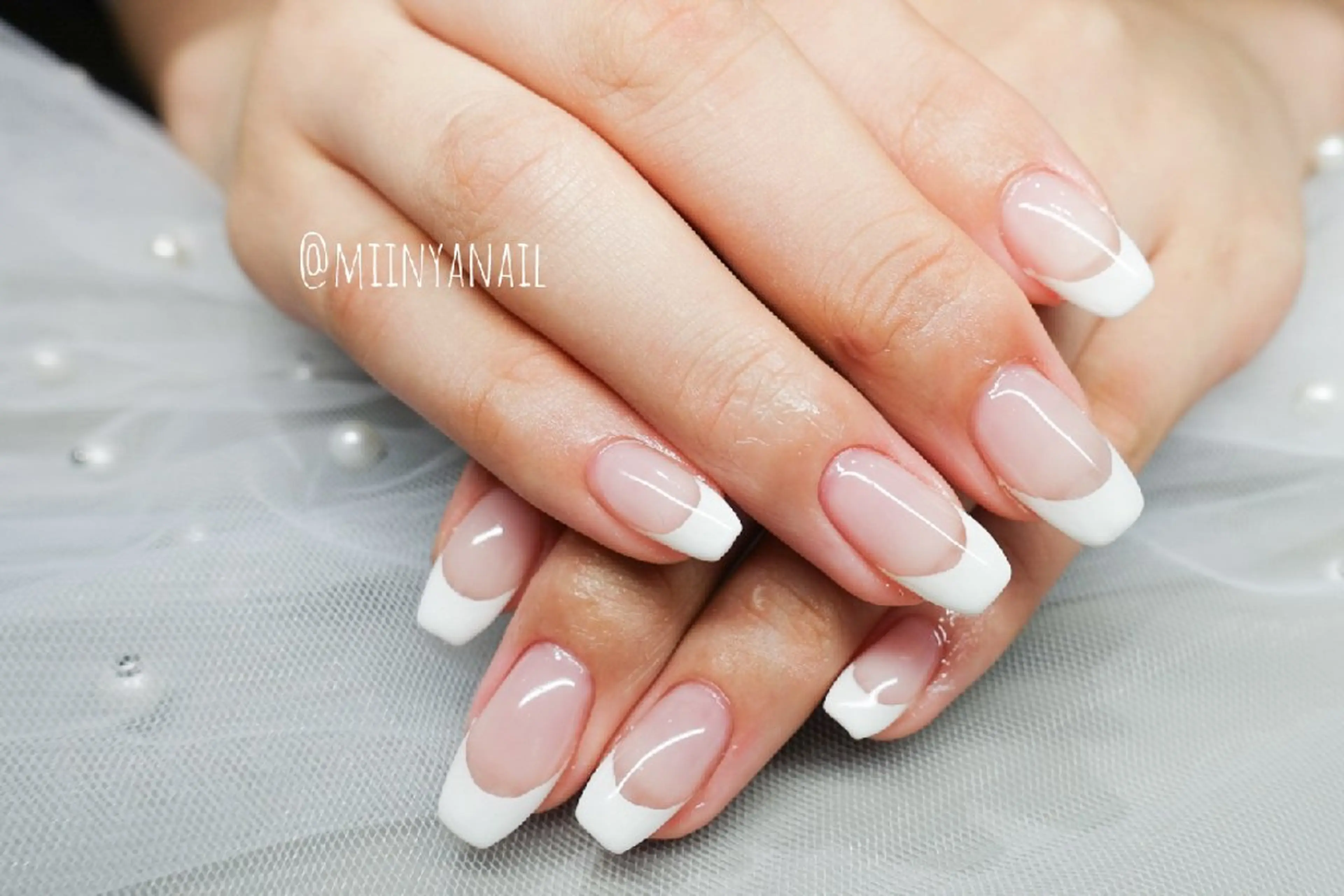 フレンチ、ワンカラーグラデ(オフ無)の写真