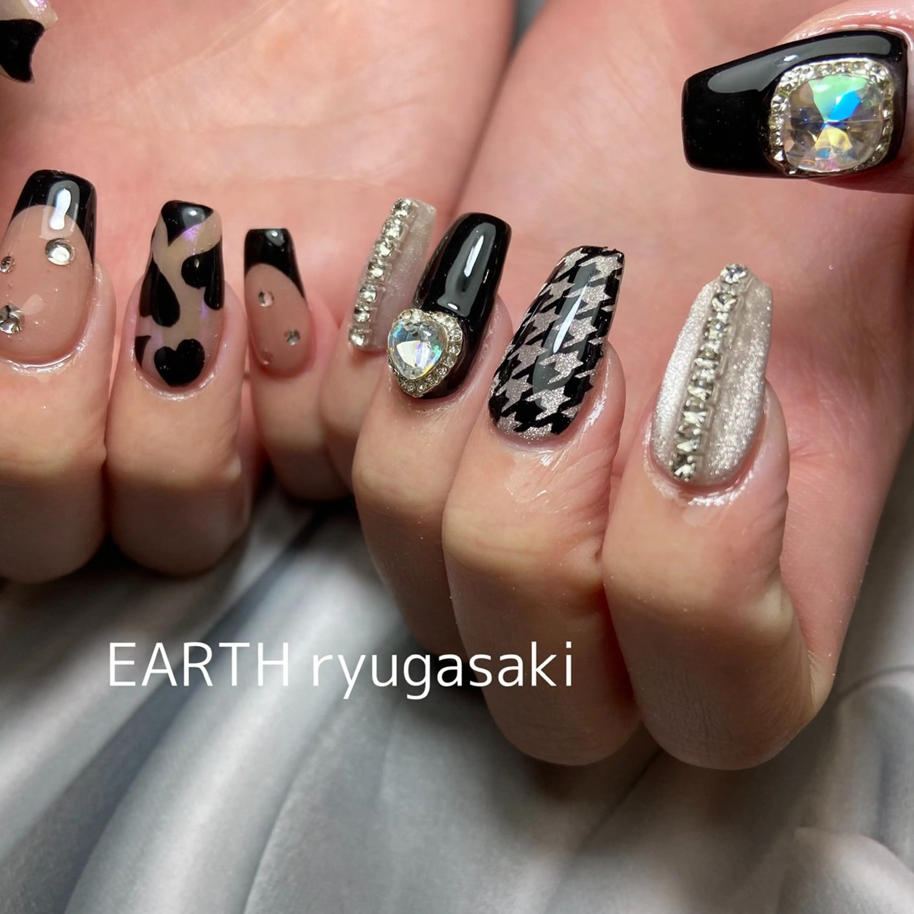 ネイル hair&make EARTH coiffure beaute 龍ケ崎店所属・tomita ayakaのネイルデザイン