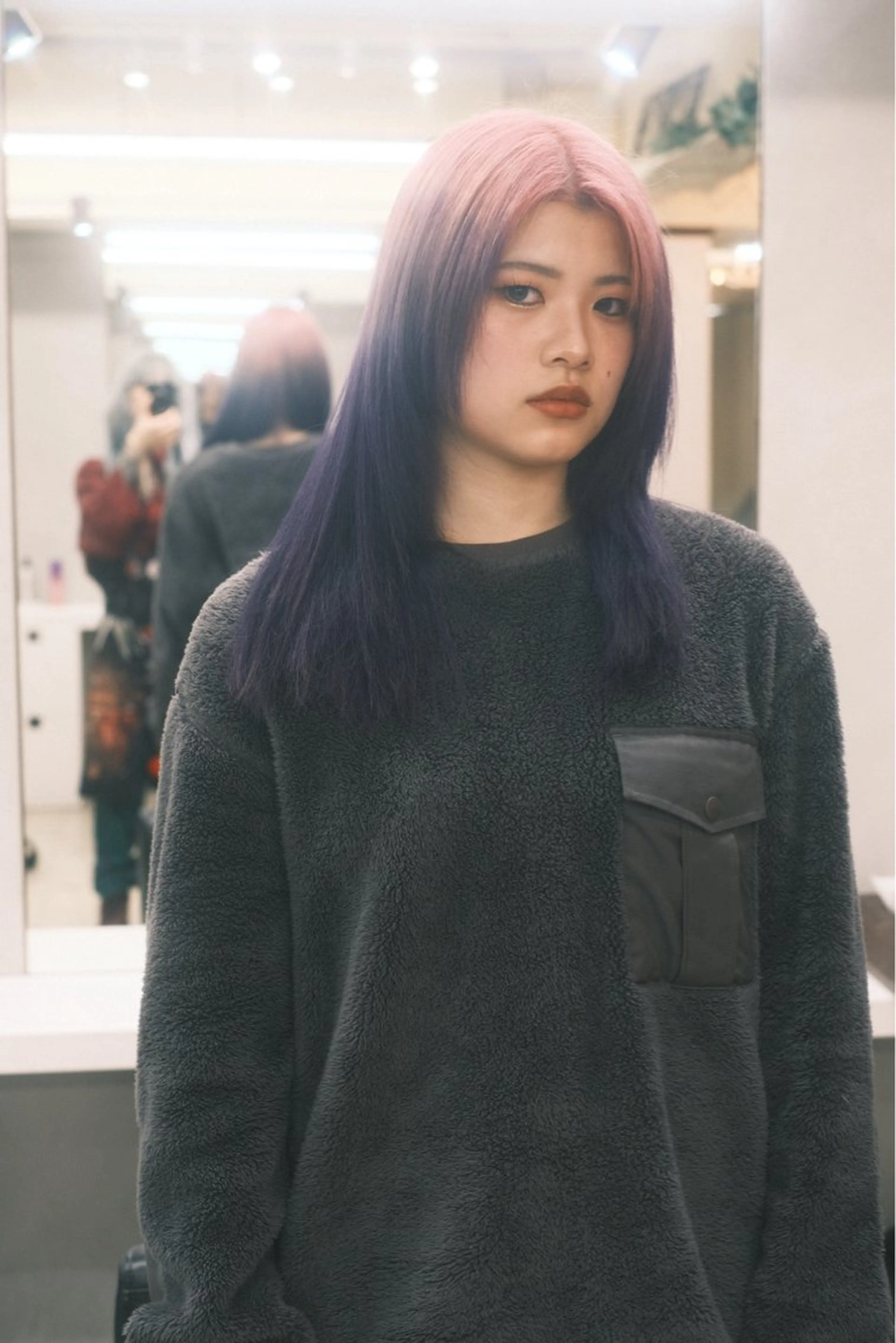 ミディアム カラー ヘアアレンジ ヘアカラー トリートメント 個性爆弾💣 ダブルカラー/ゆかのヘアスタイル