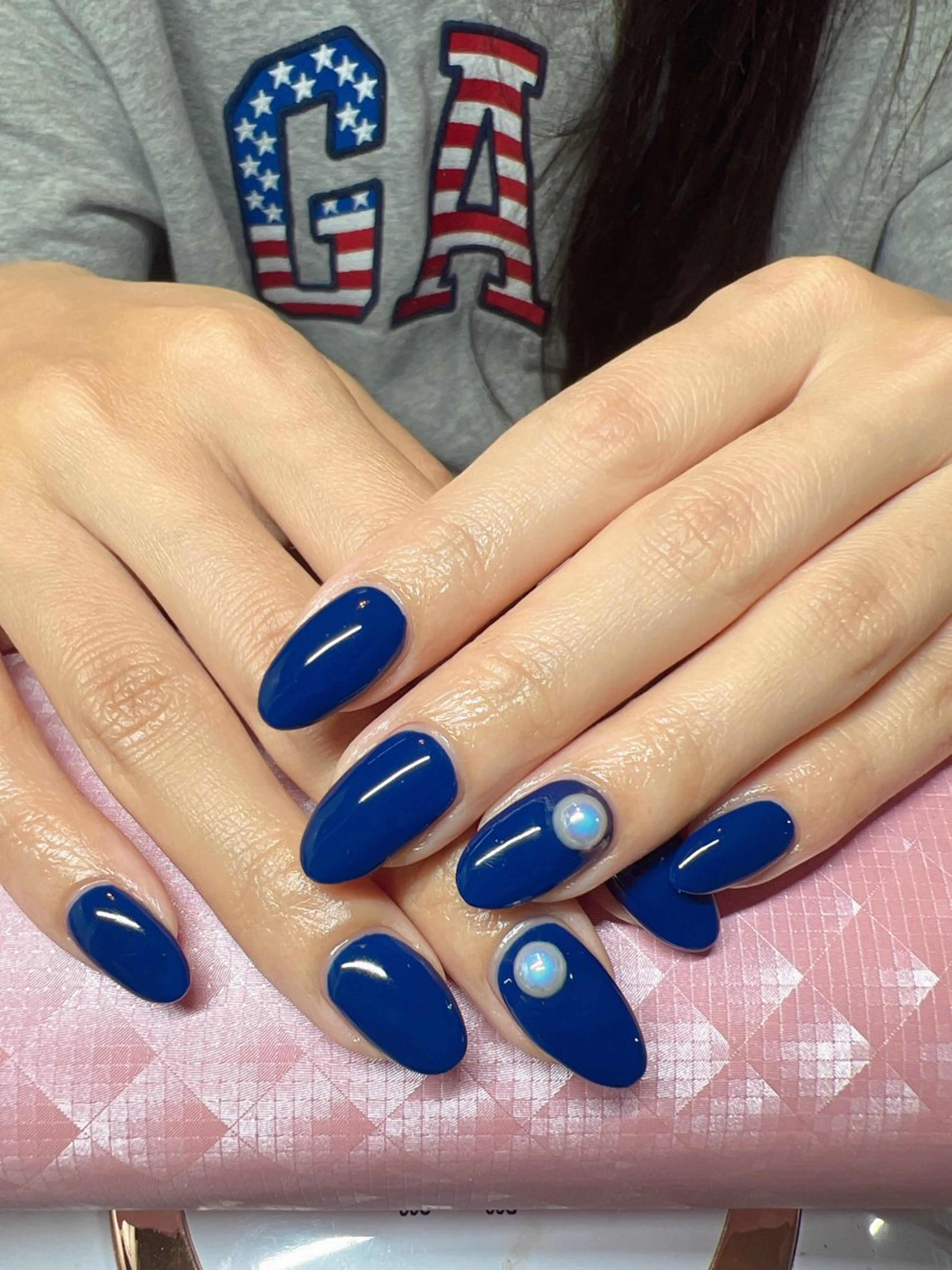 ワンポイントワンカラー🩵【オフ無し】の写真