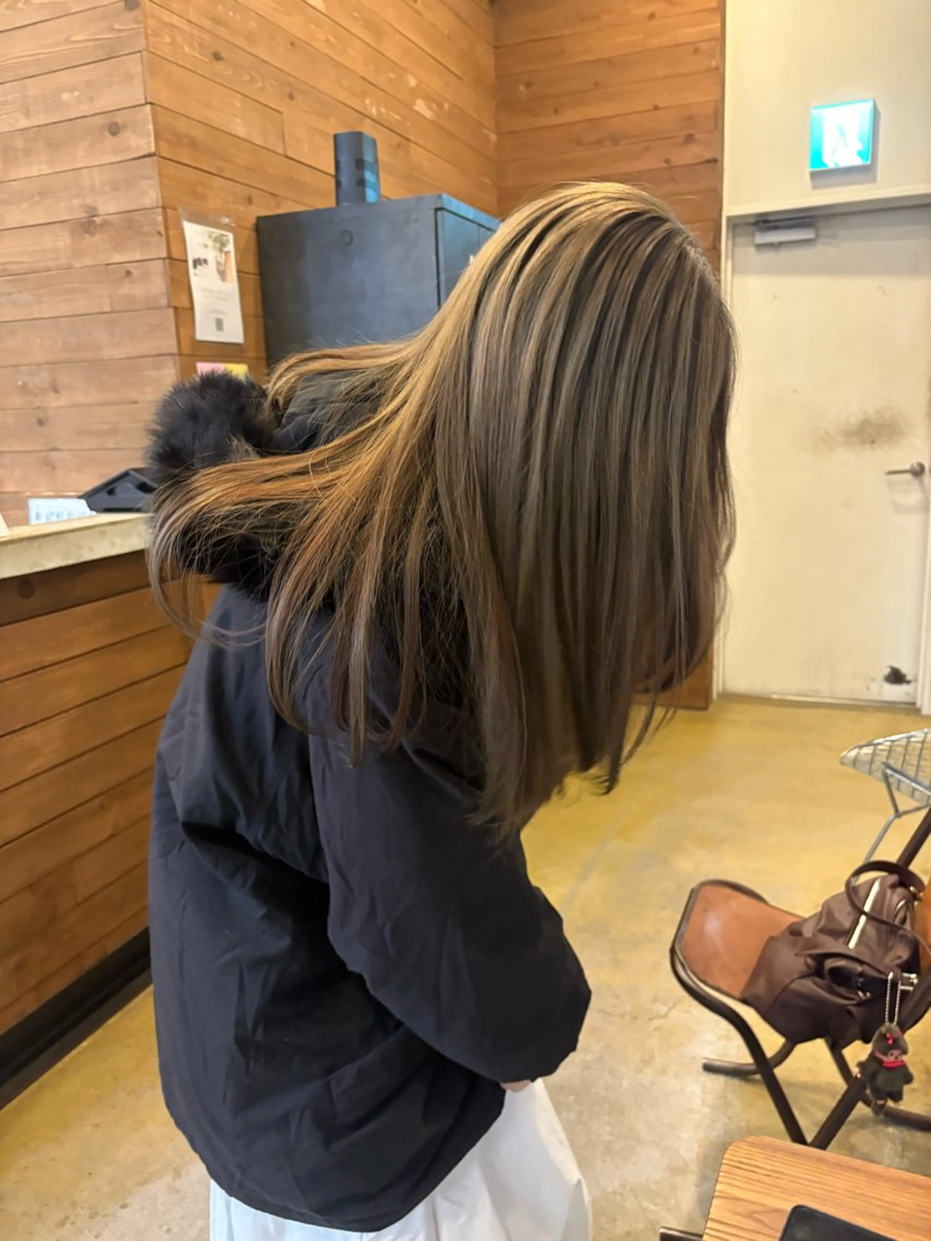 ロング カラー ヘアカラー 暖色カラーワンカラー ななほ🌷⋆⭒˚のヘアスタイル