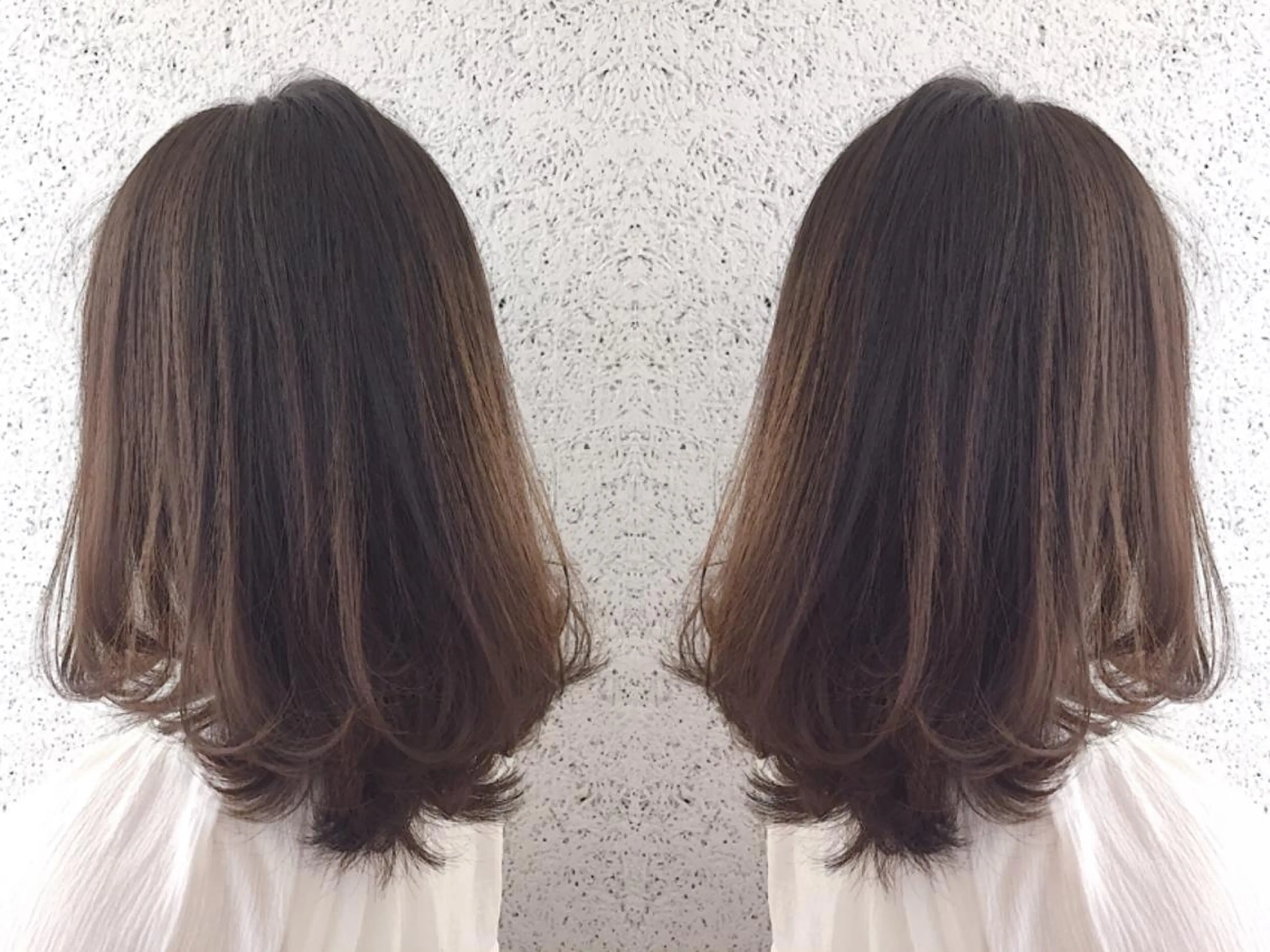 セミロング カラー ヘアアレンジ ブリーチ ブルーカラー ブルーラベンダー 透明感カラー グラデーションカラー ヘアカラー トリートメント ヘアセット ✨ハイクオリティ✨ 山本香也のヘアスタイル