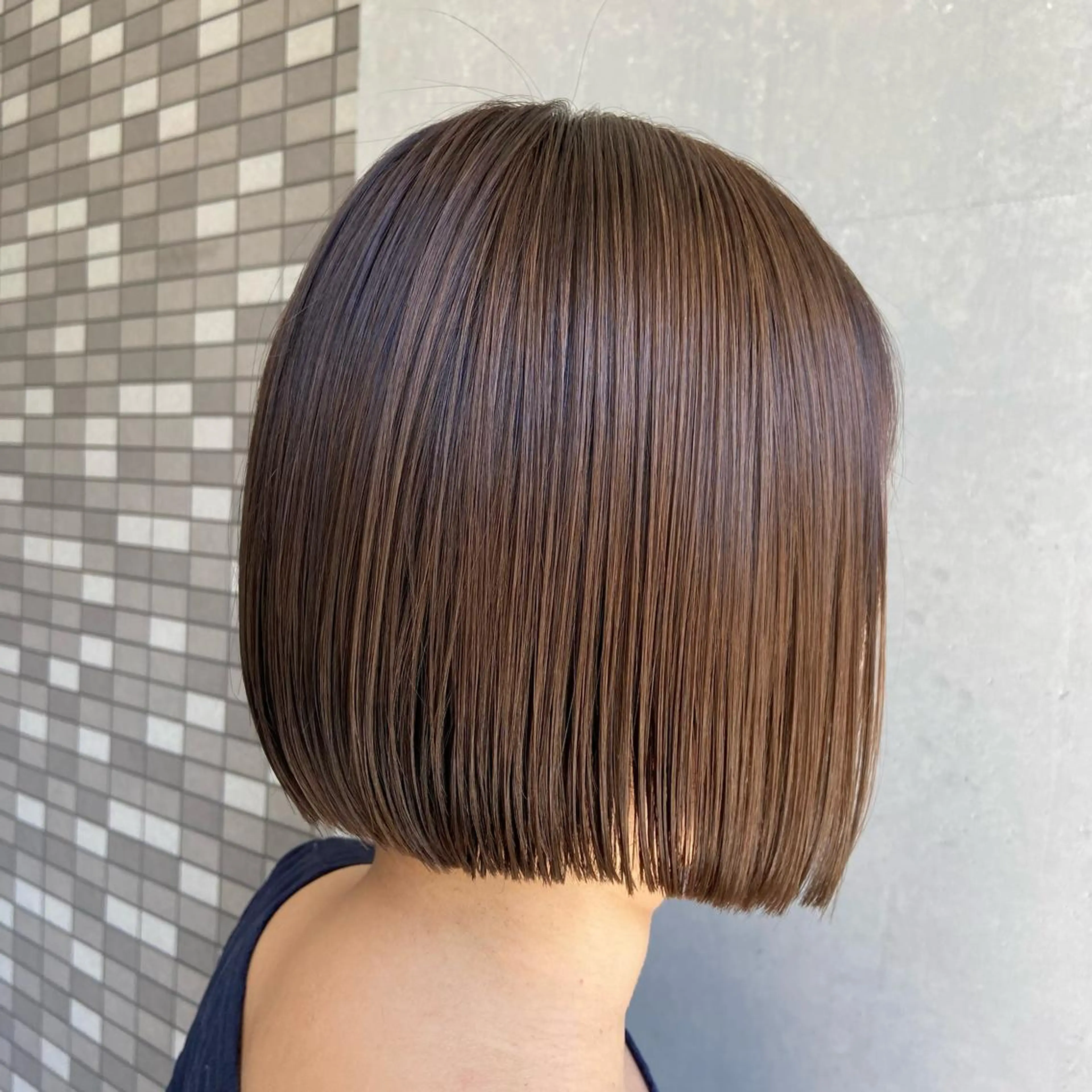 ショート カラー アッシュ ボブ インナーカラー指名 No.1菊池柊真のヘアスタイル