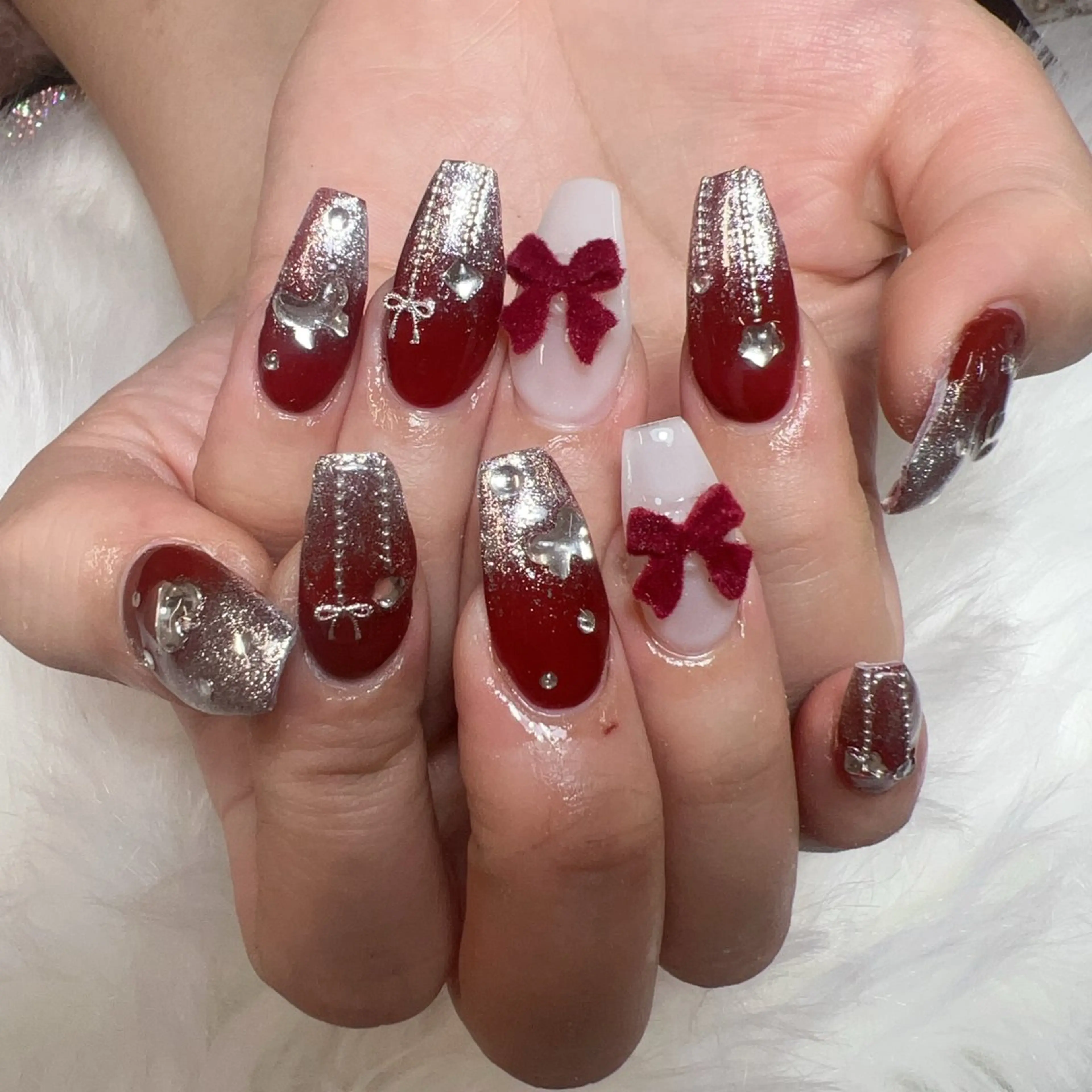 ネイル ハンドネイル 🎀nana🫧 ワンホンネイル🎀のネイルデザイン