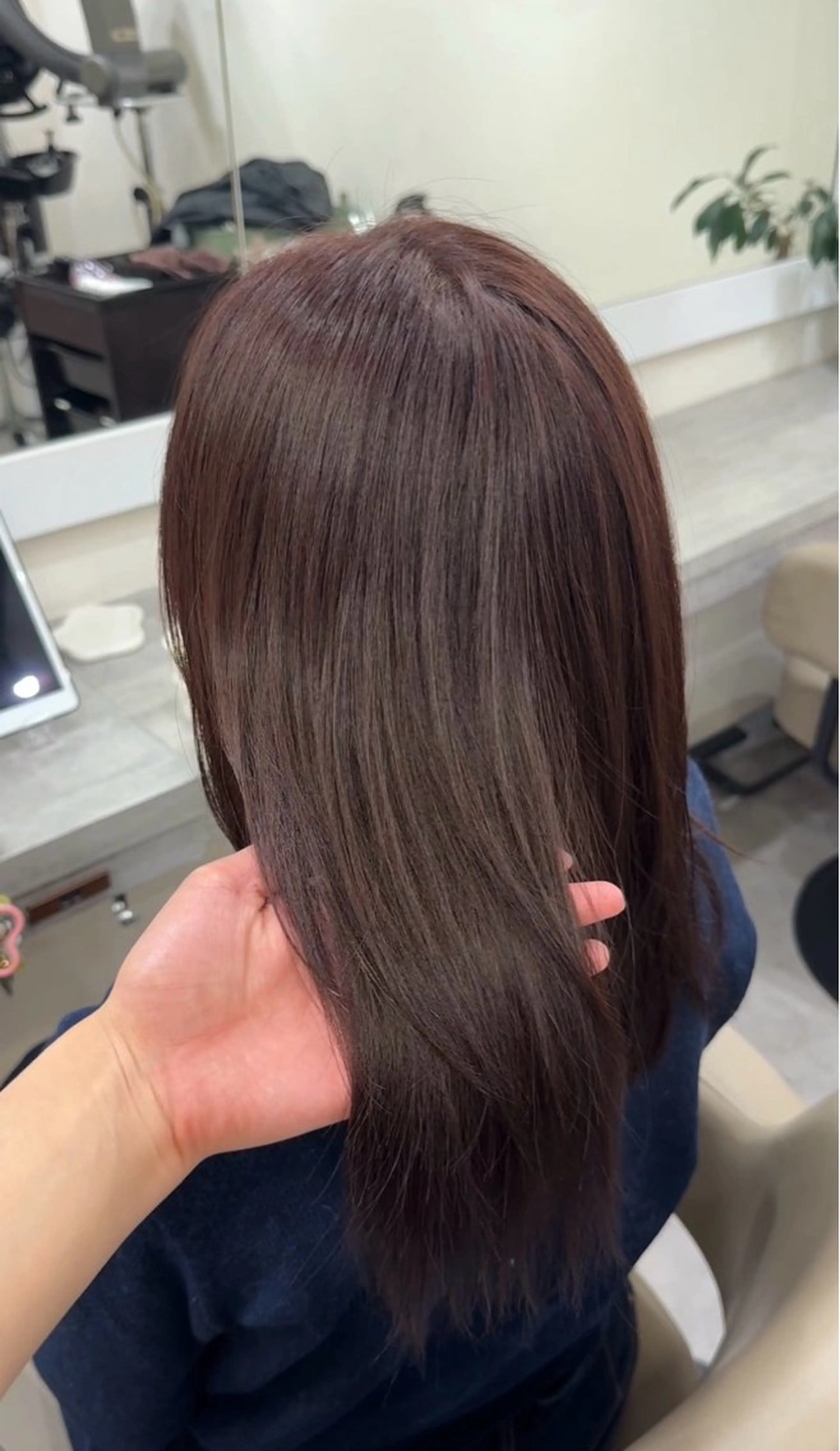 セミロング カラー 透明感カラー ももかのヘアスタイル