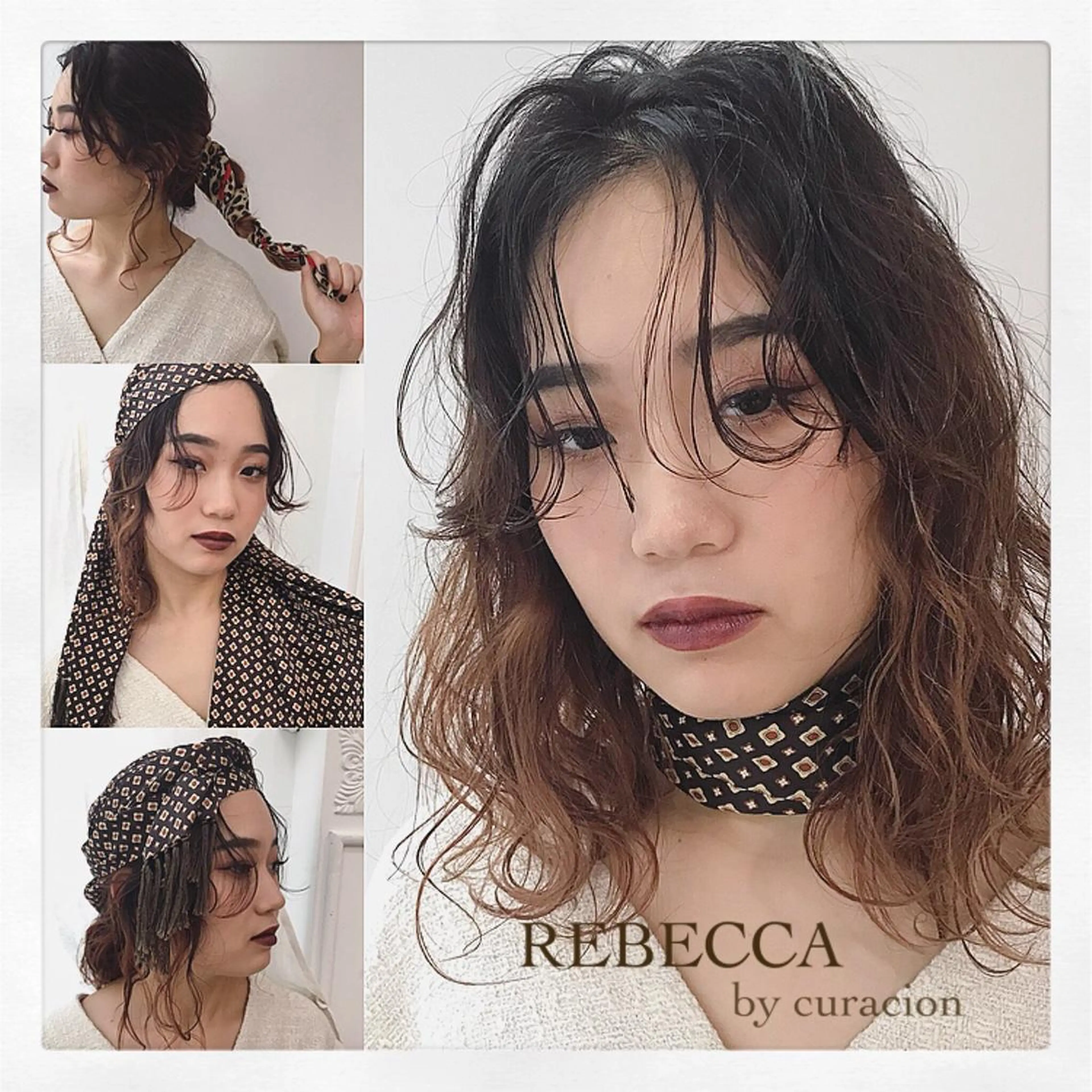 セミロング カラー レイヤー/顔周り /AKARIのヘアスタイル