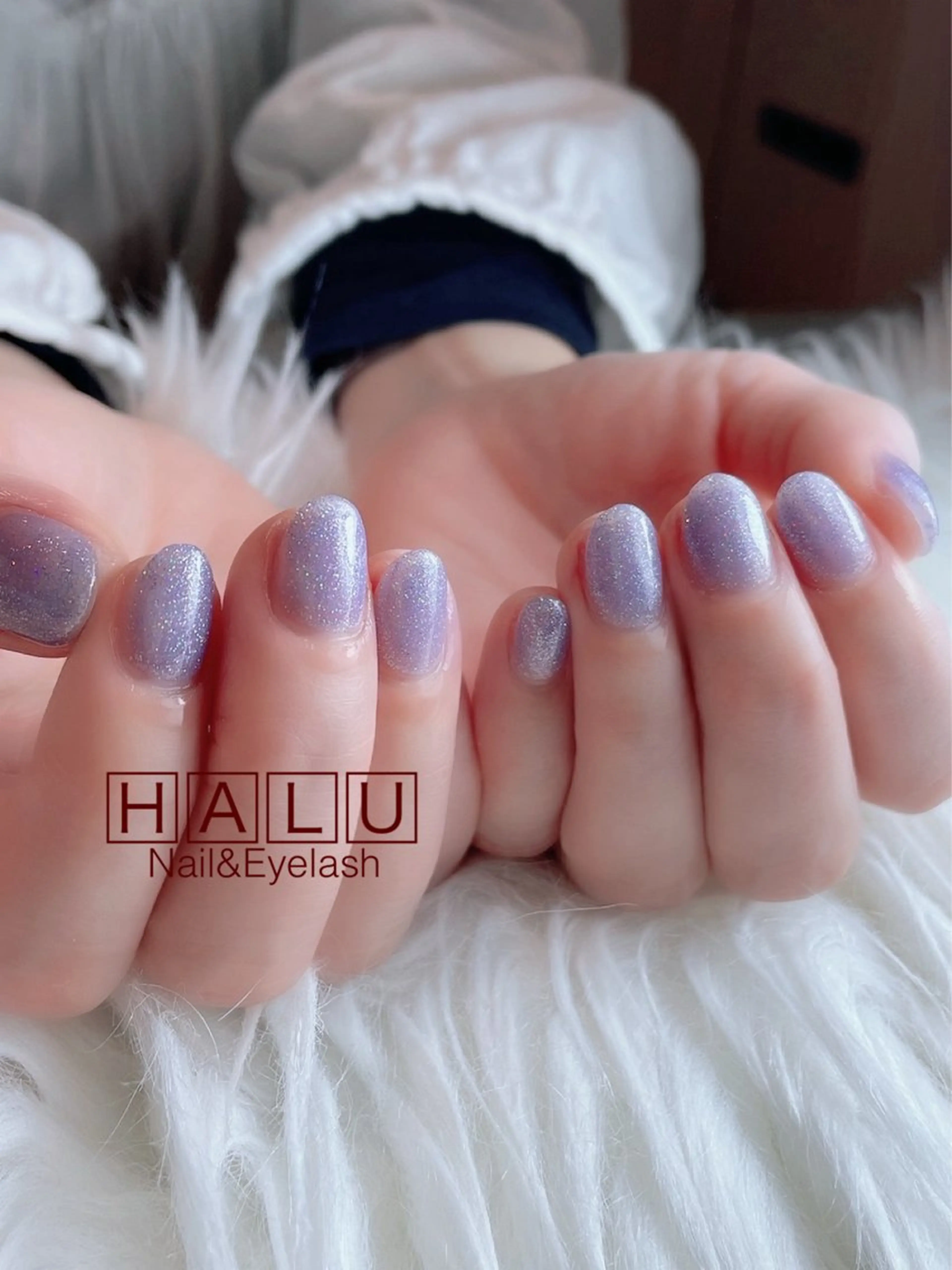 ネイル パステルネイル パープル HALU ハルのネイルデザイン