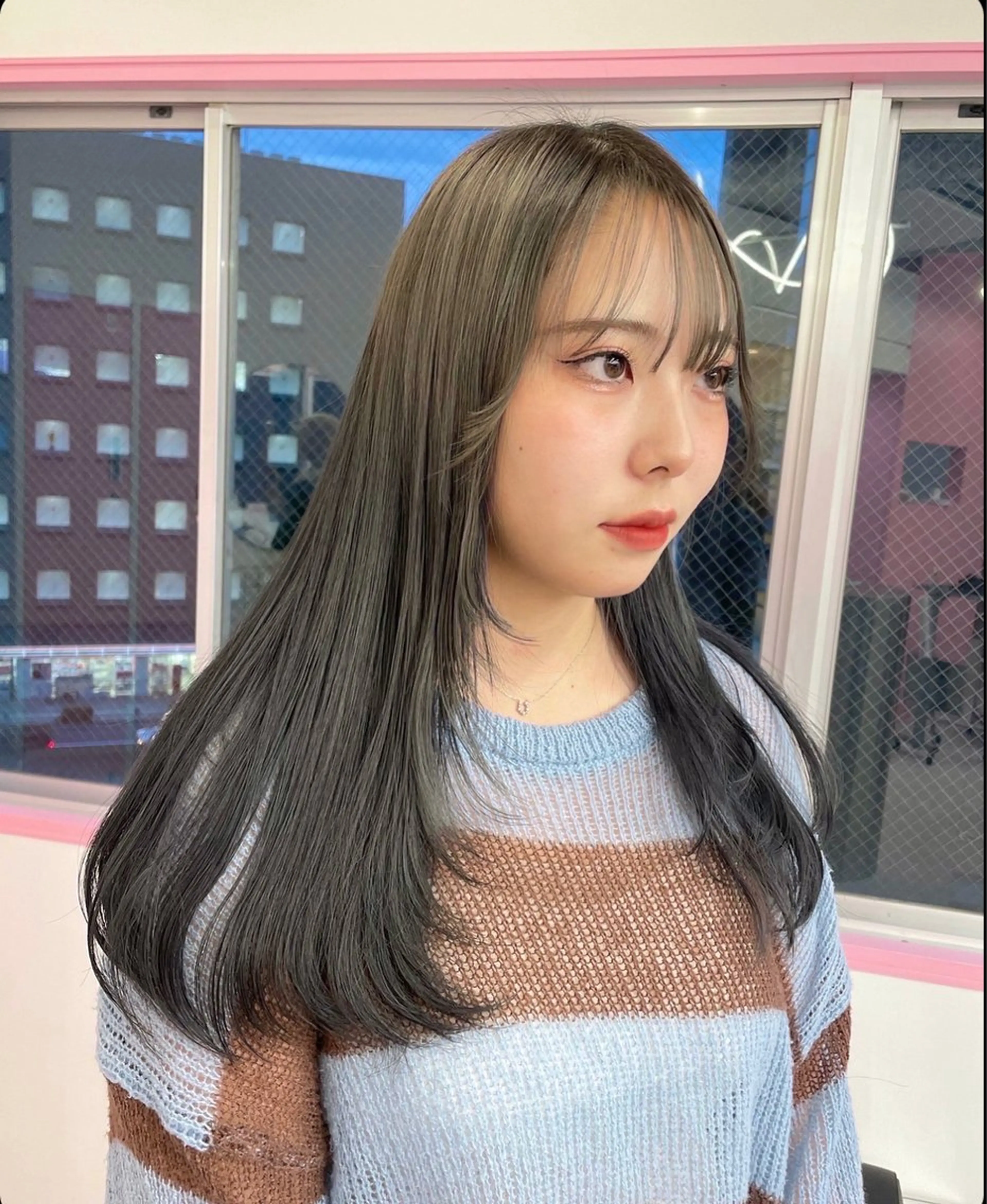 ロング カット ハイトーン/レイヤー カット/harukaのヘアスタイル