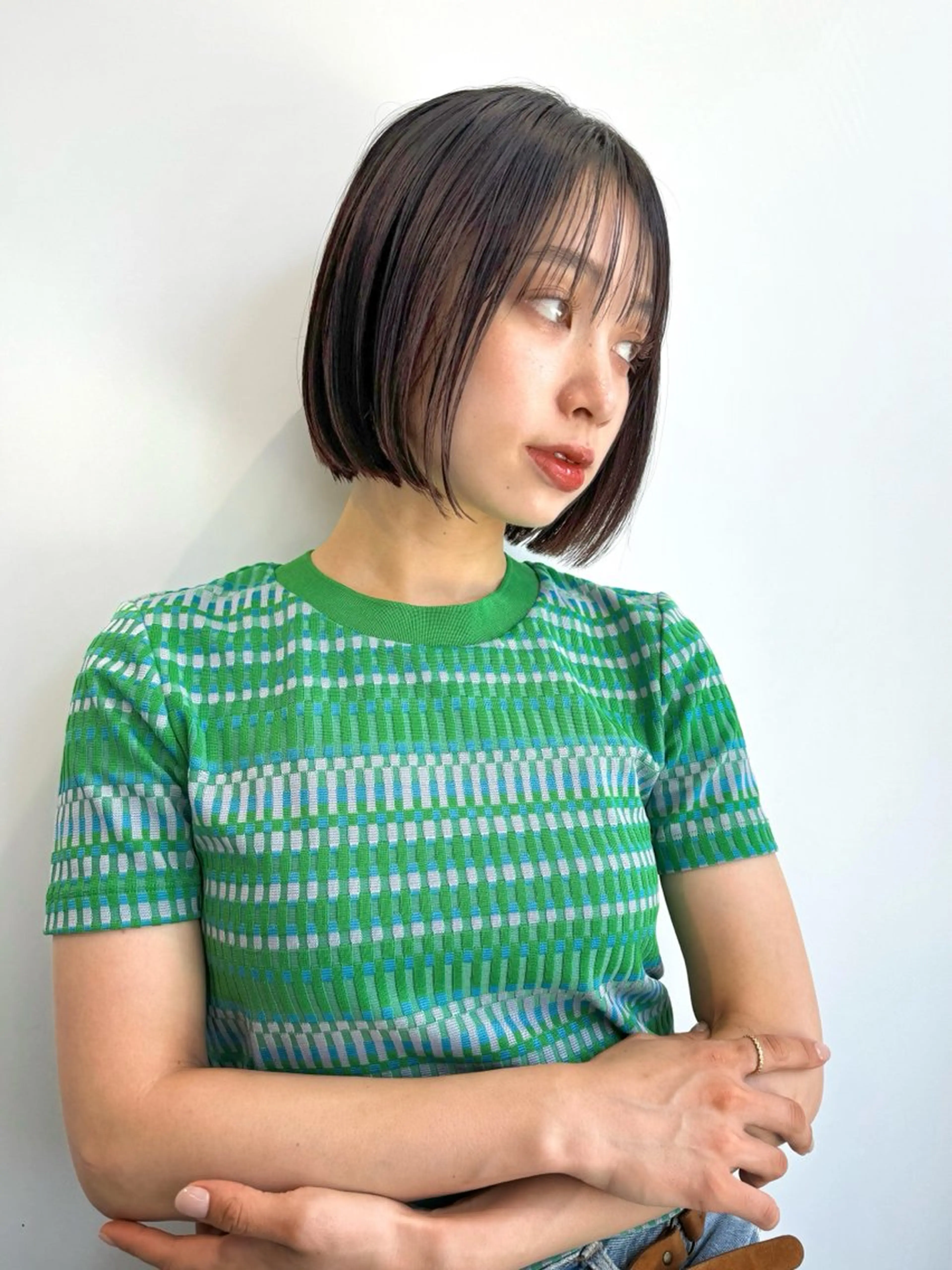 ミディアム 山中 束真のヘアスタイル