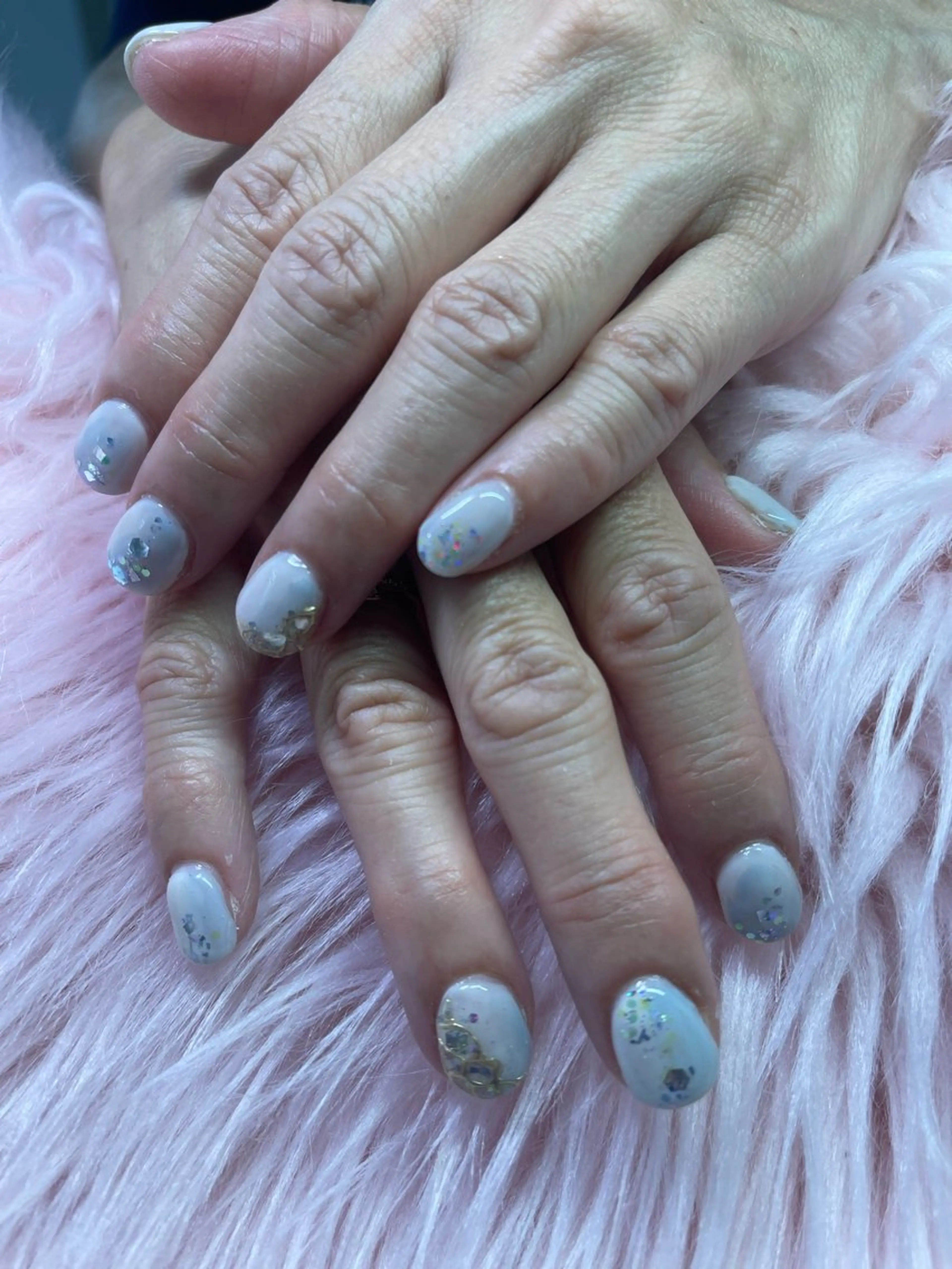 ネイル ブルー ネイルサロンキュアイスト所属・キュアイスト アコパラジェル調布のネイルデザイン