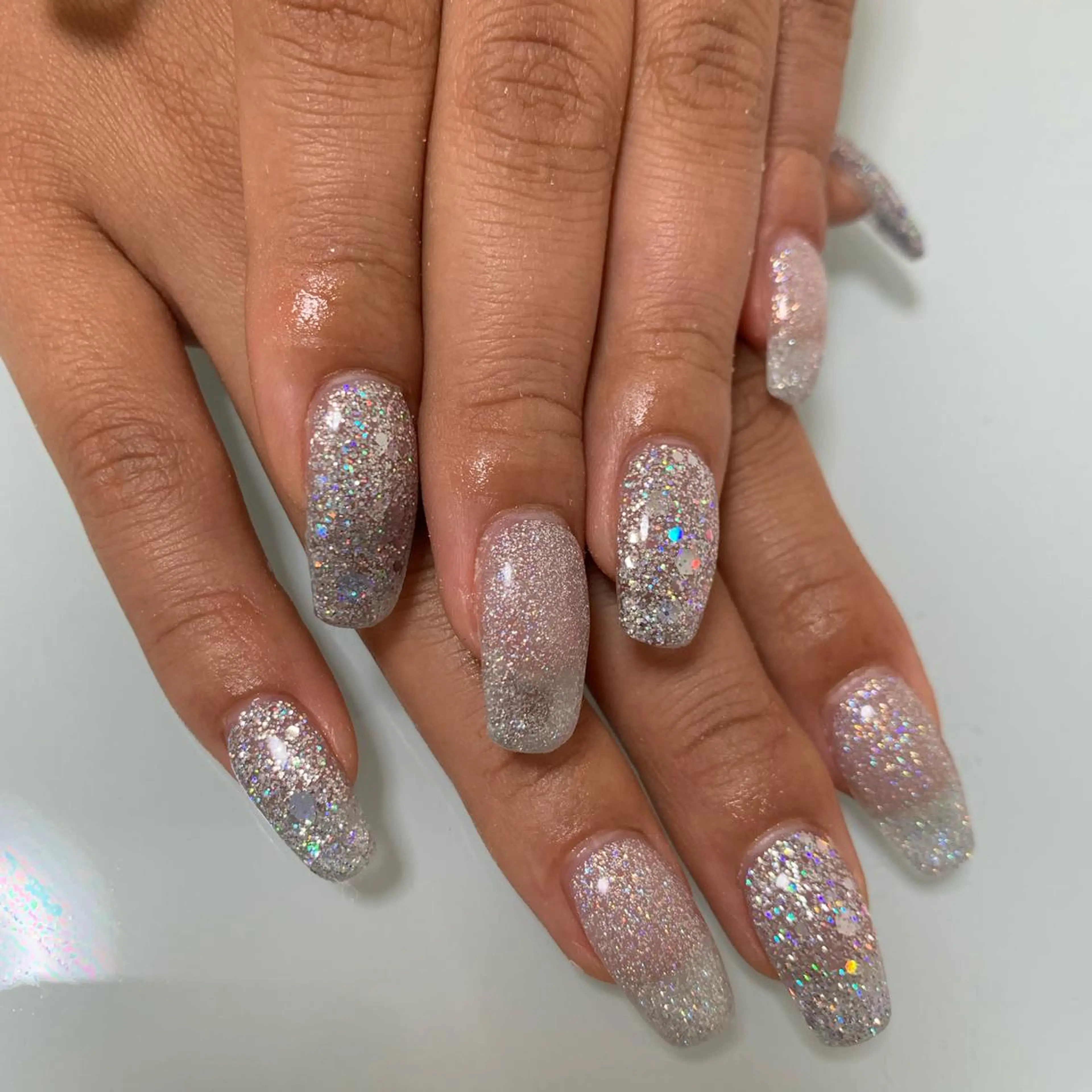 ネイル キラキラネイル ハンドネイル 🌙🫧CHARME (RUKA)🦋🫧のネイルデザイン