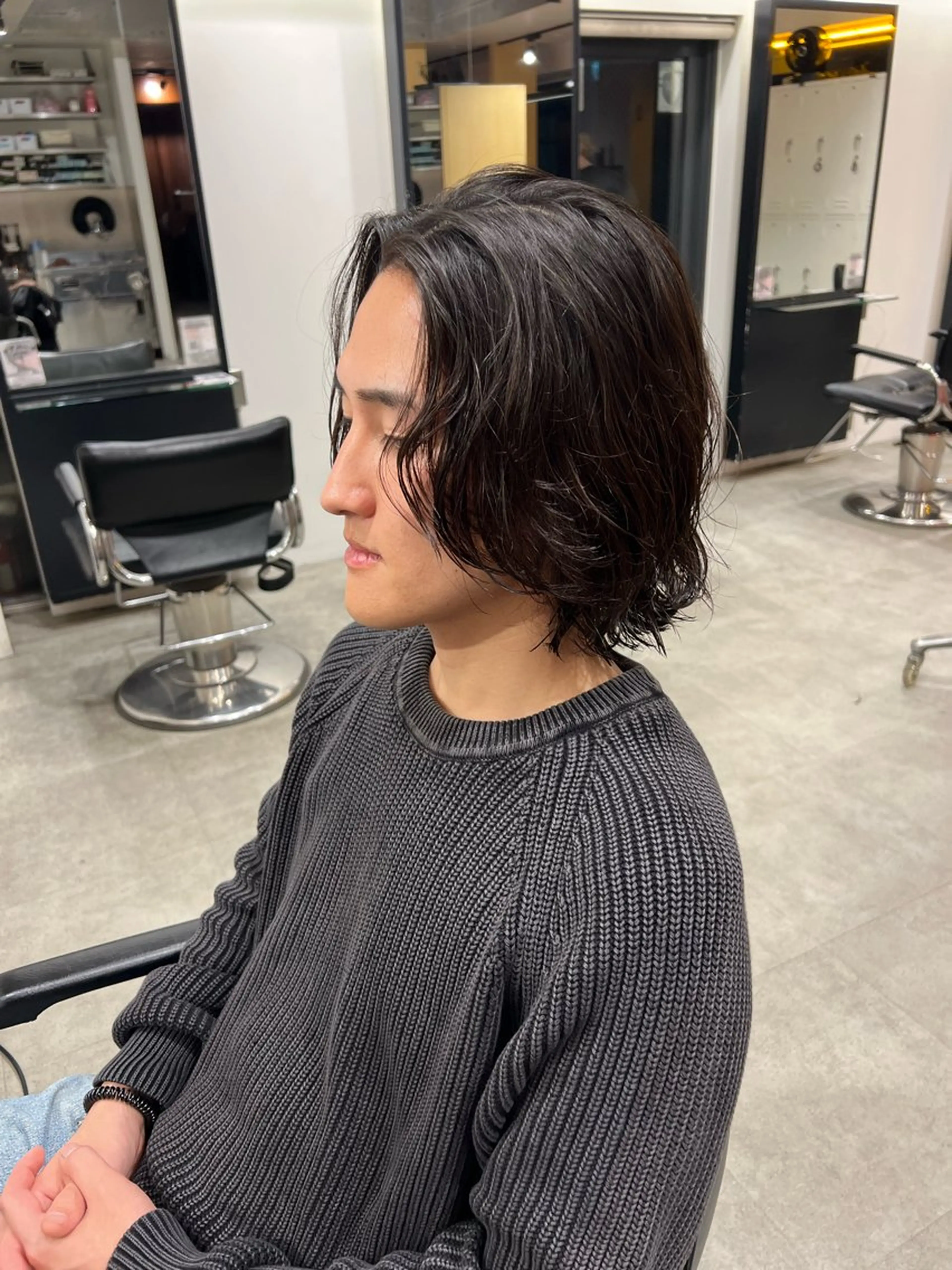 ミディアム パーマ メンズ fifth PARK所属・fifth PARK HIN★T★のヘアスタイル