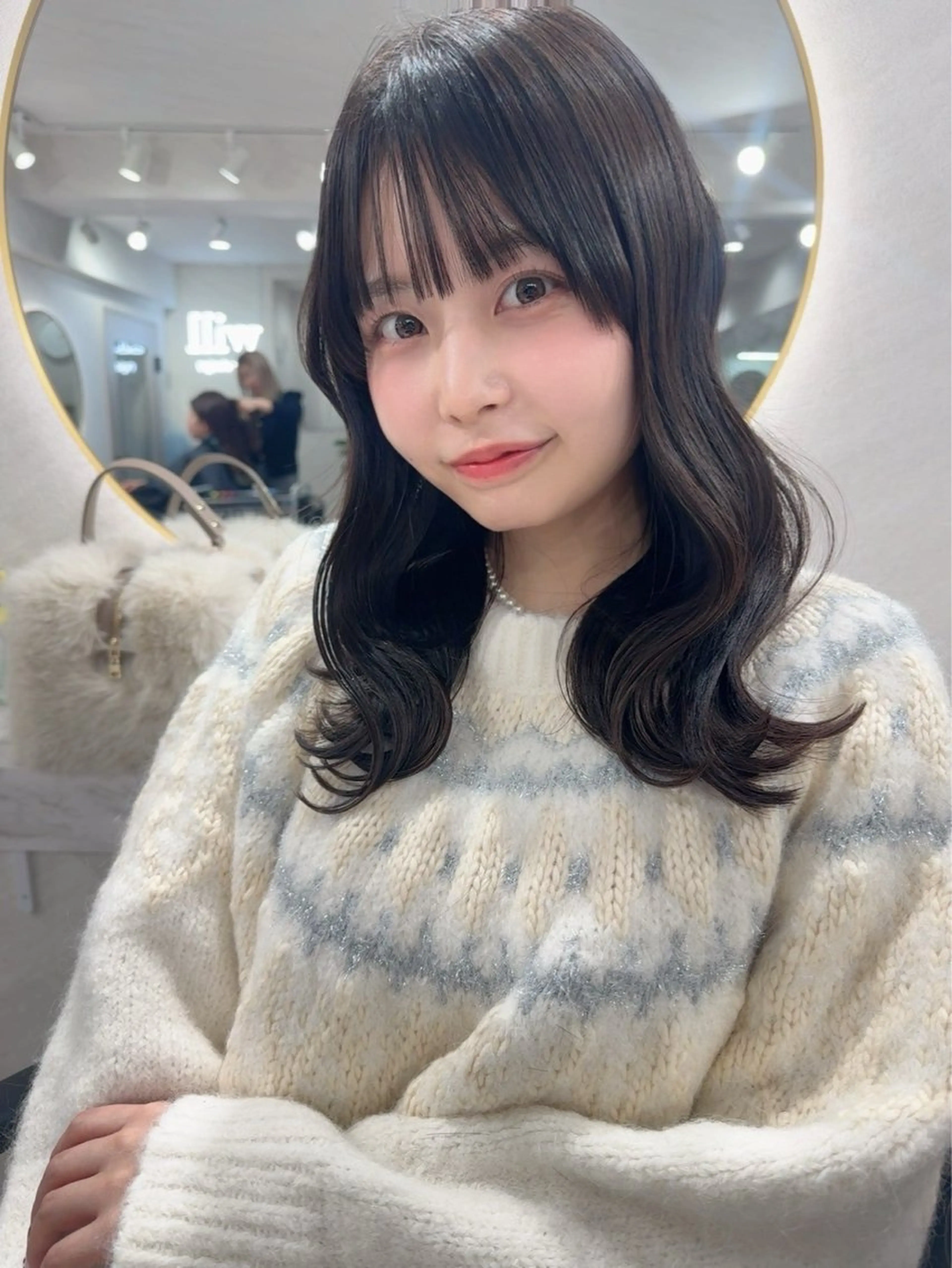 セミロング カラー カット ヘアカラー トリートメント 髪質改善will hairdesignのヘアスタイル