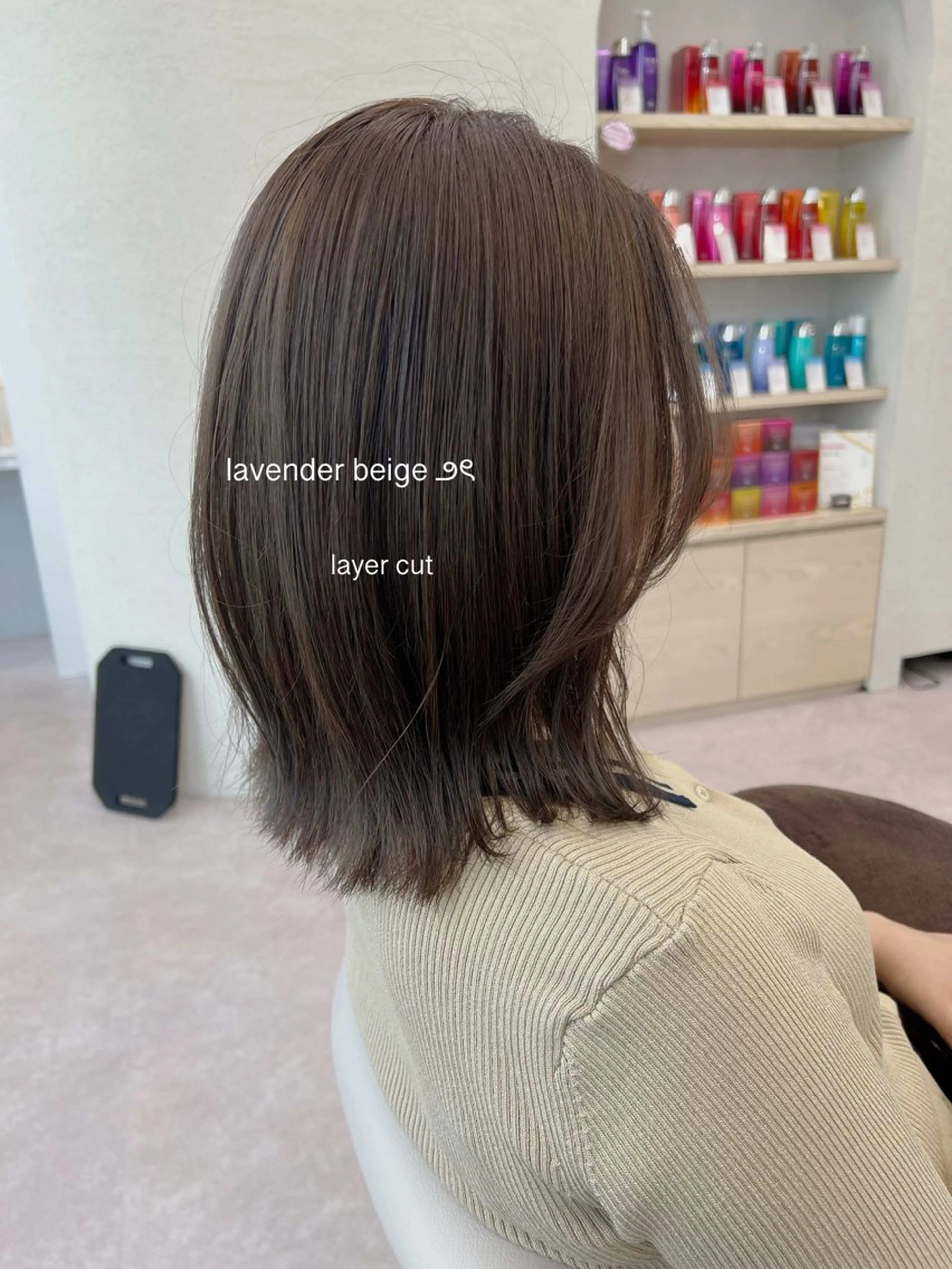 ミディアム カット ヘアカラー トリートメント 美髪矯正/髪質改善/ 艶髪🤍伊藤梨紗のヘアスタイル