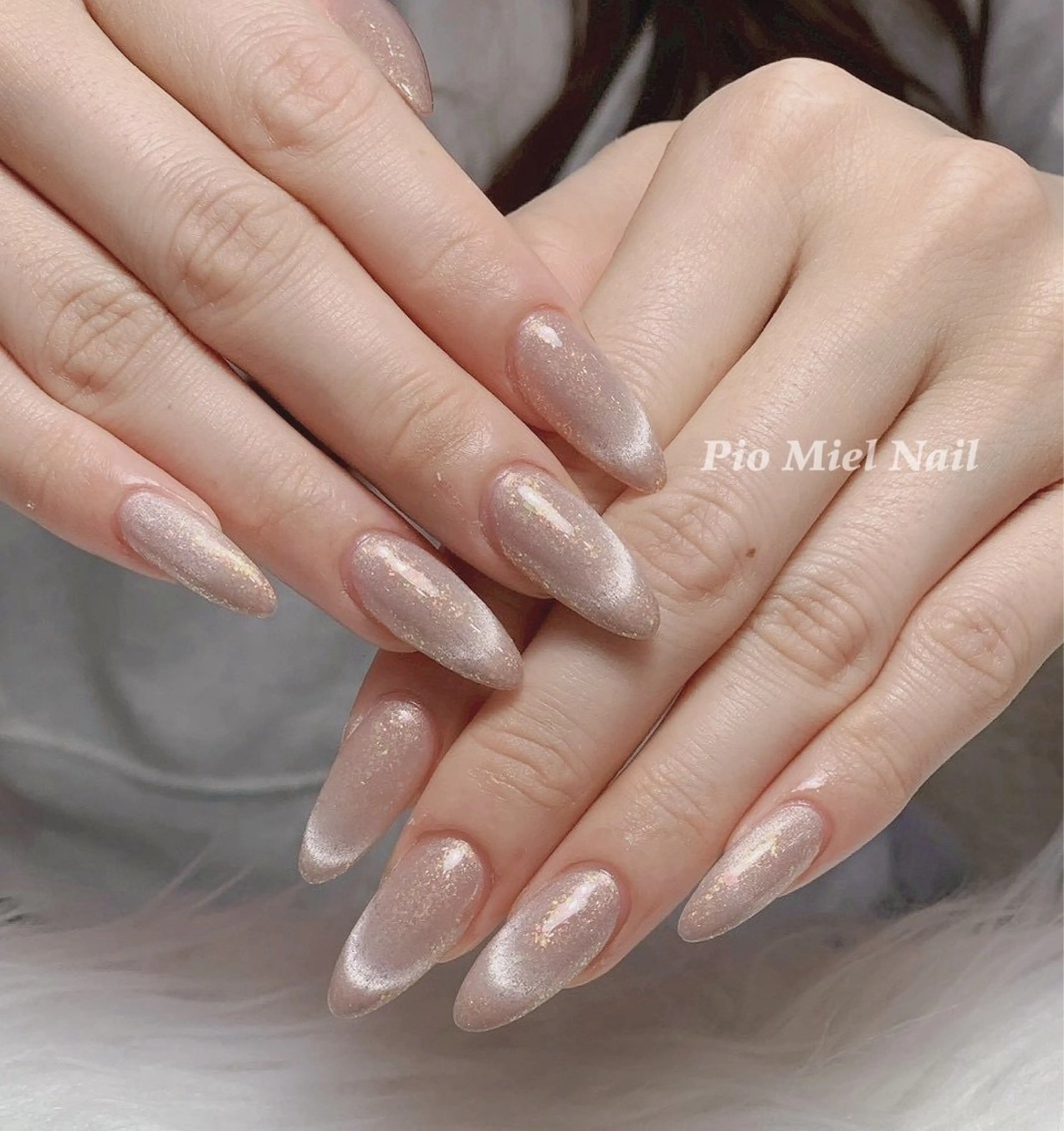 ネイル ハンドネイル HANA 長さだしのネイルデザイン