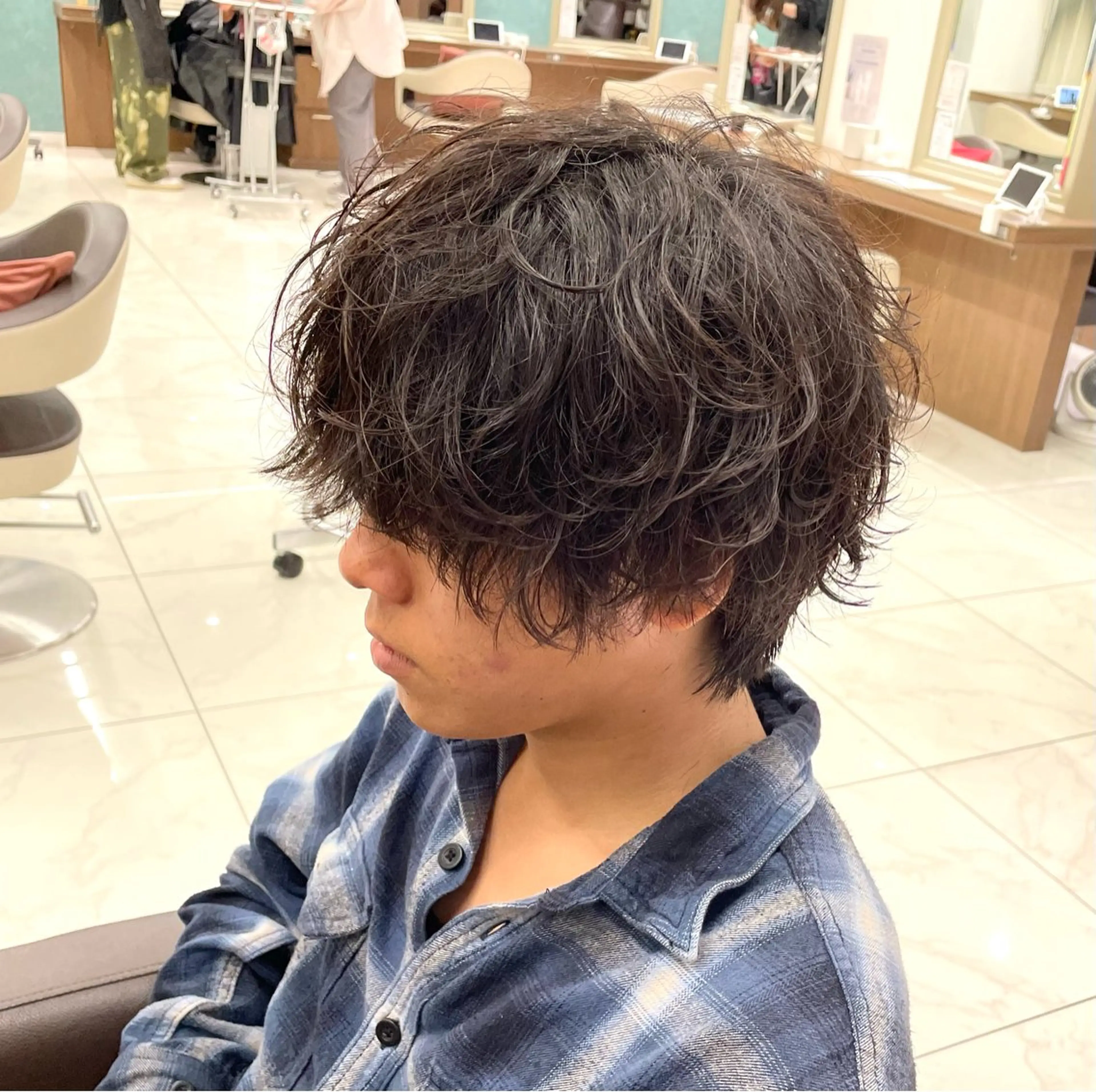 ショート パーマ メンズ 【メンズ特化】 池田大成✂︎のヘアスタイル