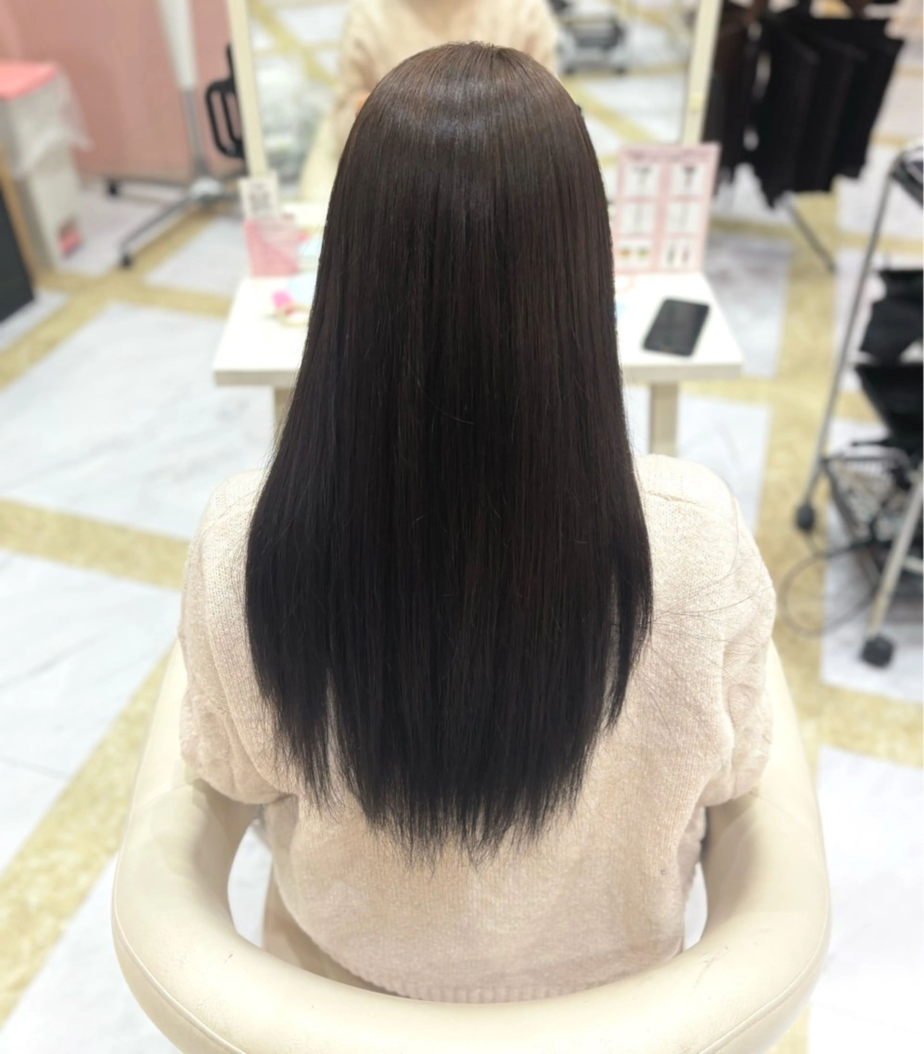 ロング カラー 佐伯 青空のヘアスタイル