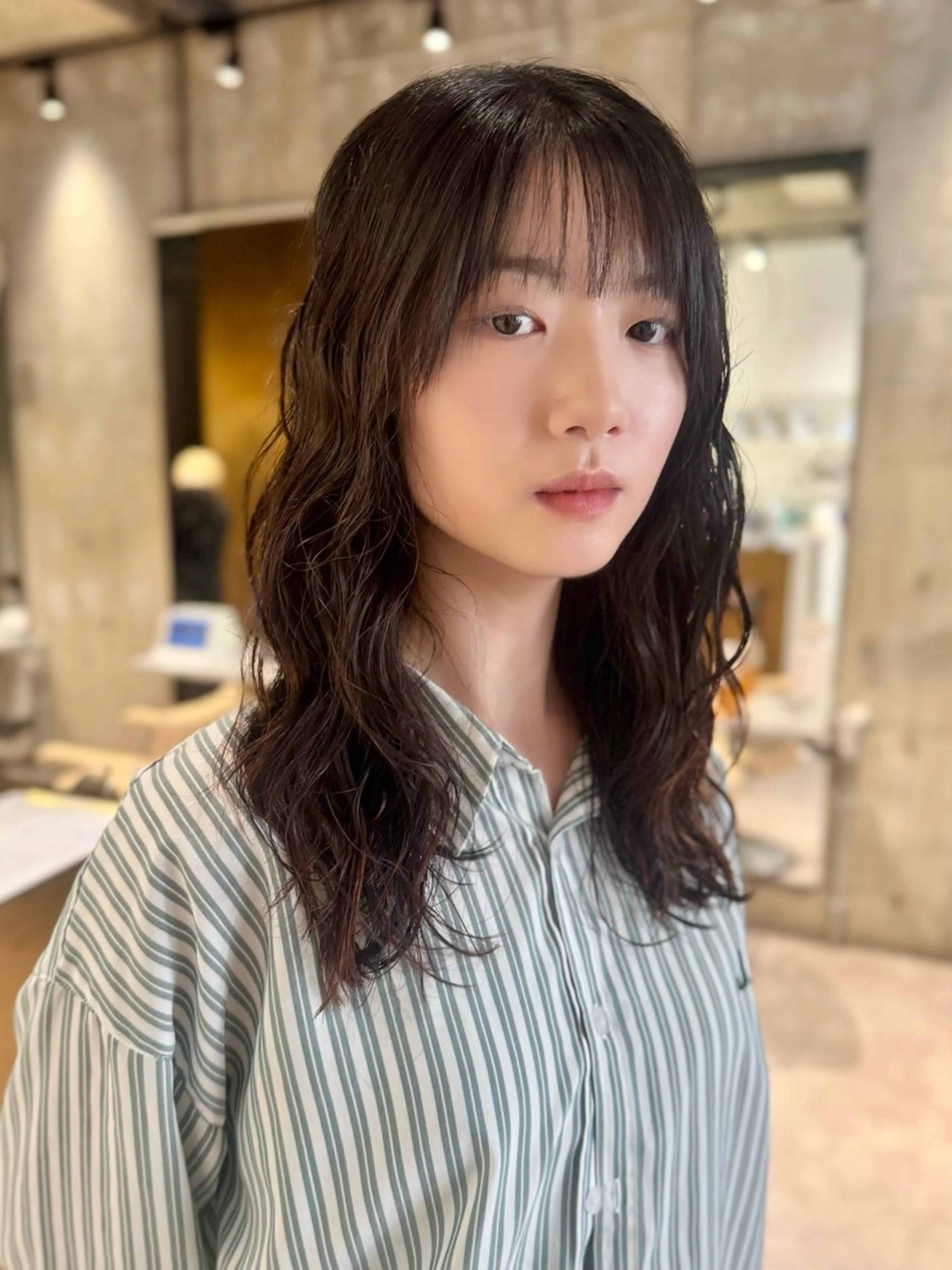 セミロング パーマ カット パーマ トリートメント 美髪矯正/ハイトーン 🪸🩰ヒナコのヘアスタイル