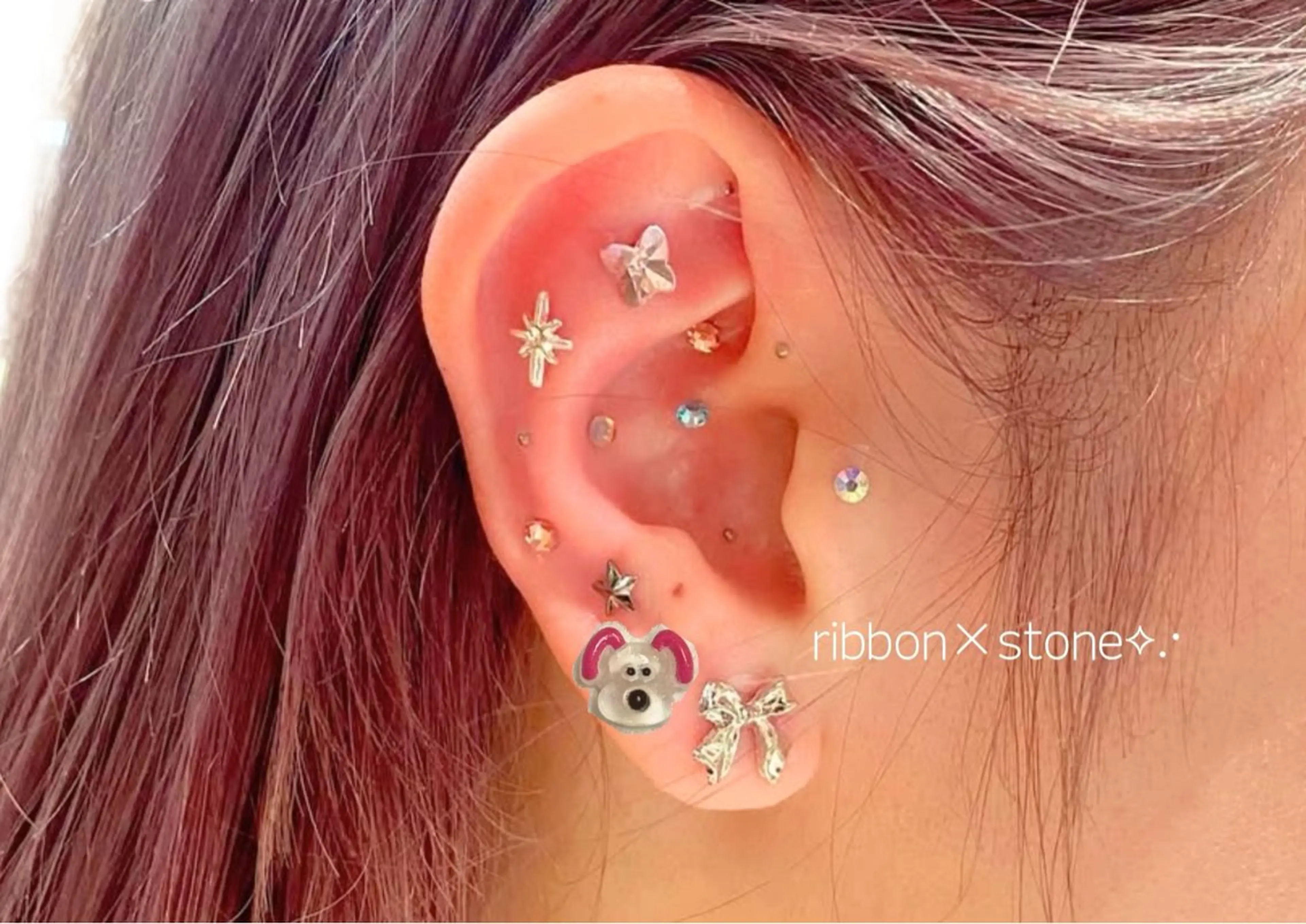 耳ツボジュエリー💎👂［つけ放題コース］イベント・卒業式にも◎※スナップフォト内にある注意事項の必読をお願い致します。の写真