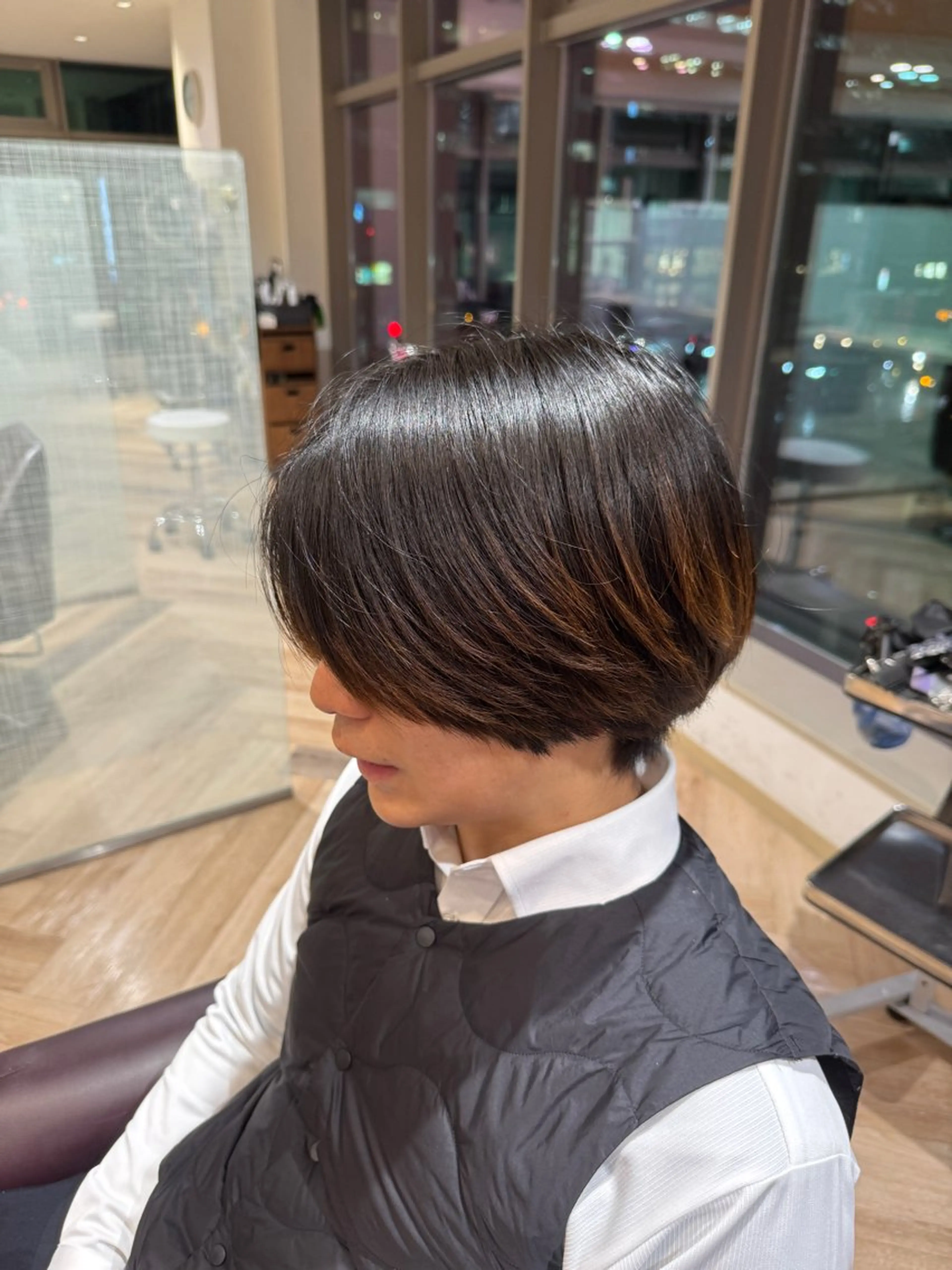 ショート メンズ メンズ特化/ センターパート/八谷のヘアスタイル