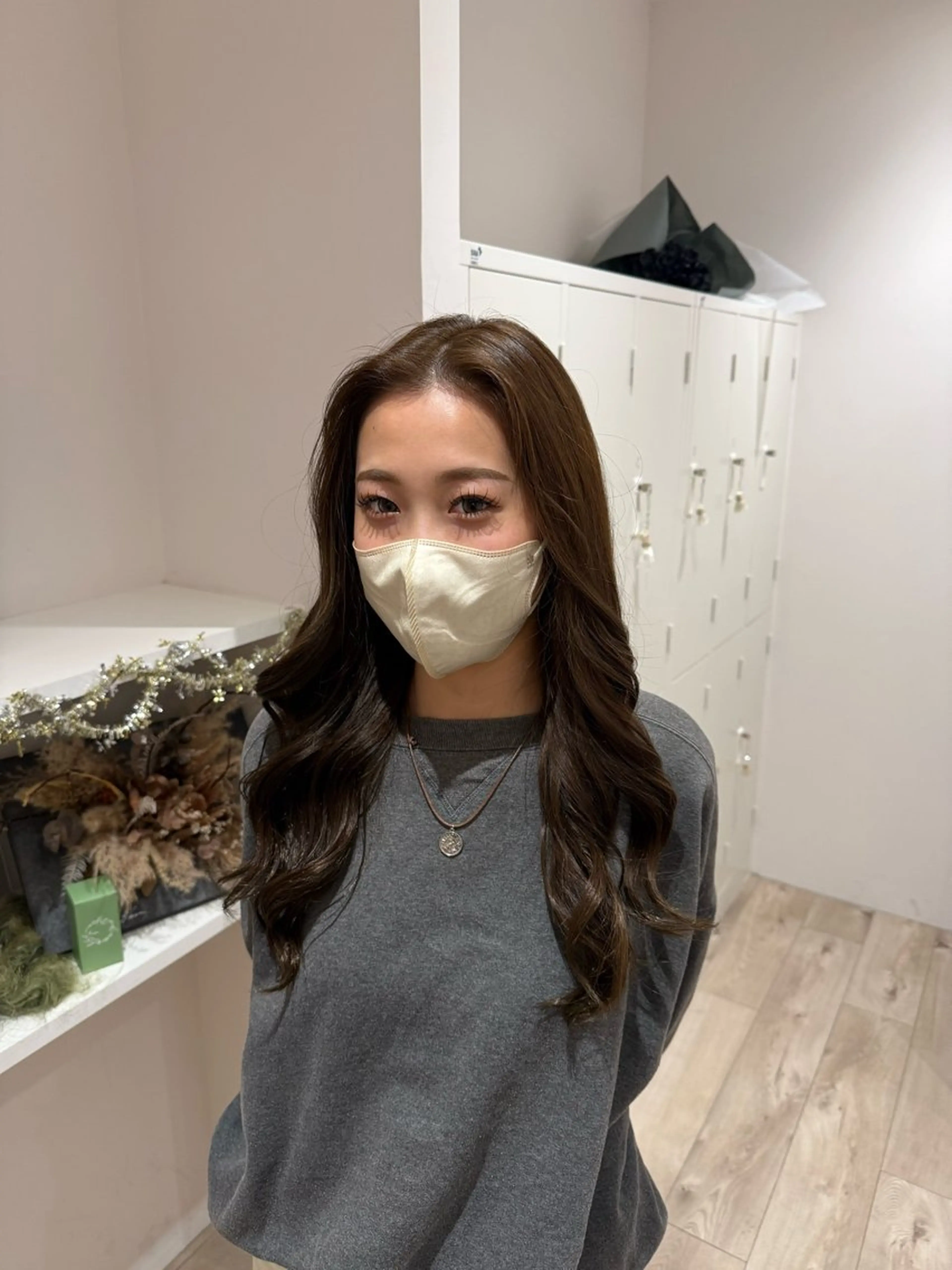 ロング カラー カット ヘアカラー RosierBlue 工藤のヘアスタイル