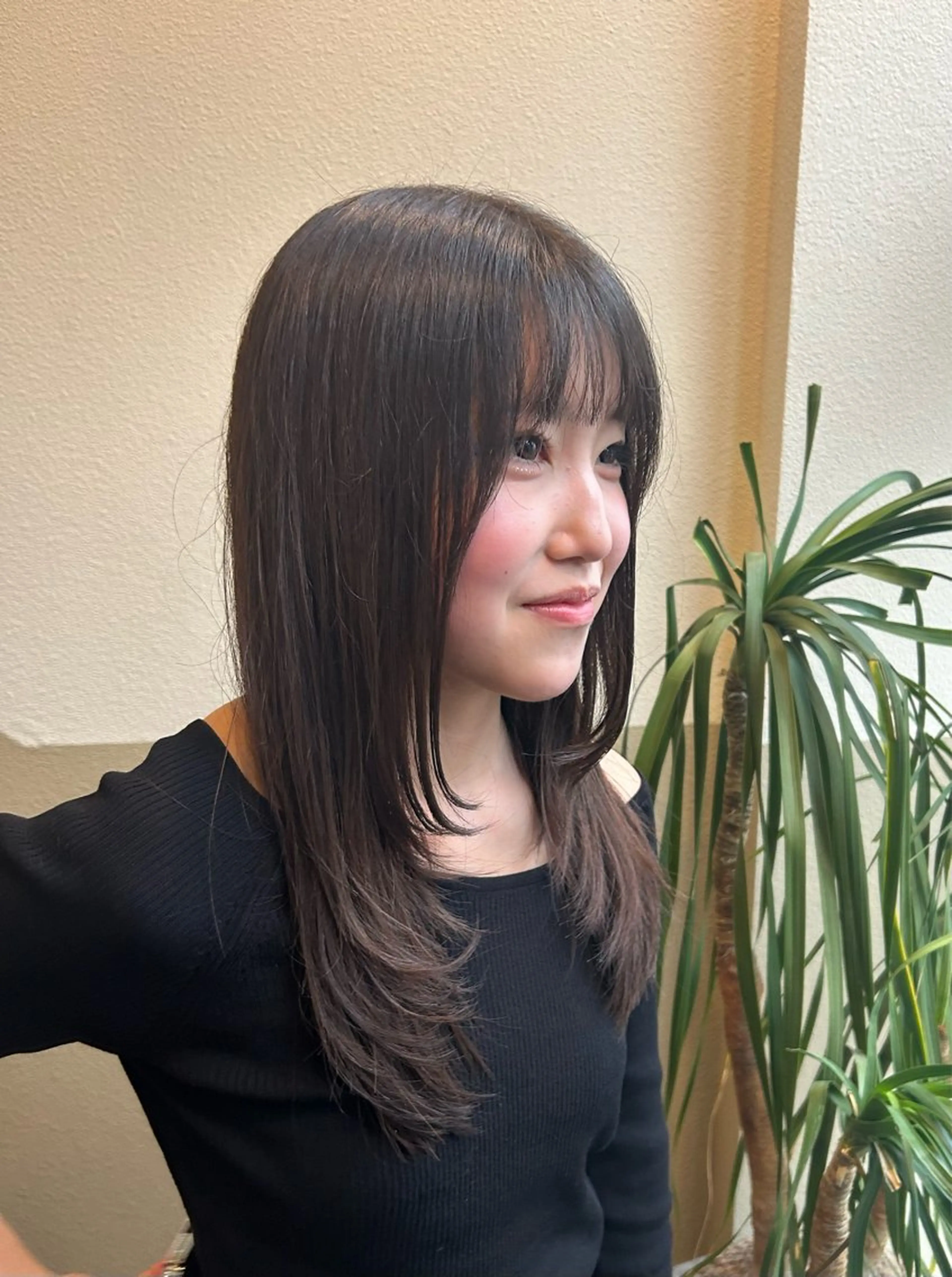 セミロング カット ヘアカラー トリートメント レイヤー/髪質改善/ ボブ/井上　陽のヘアスタイル