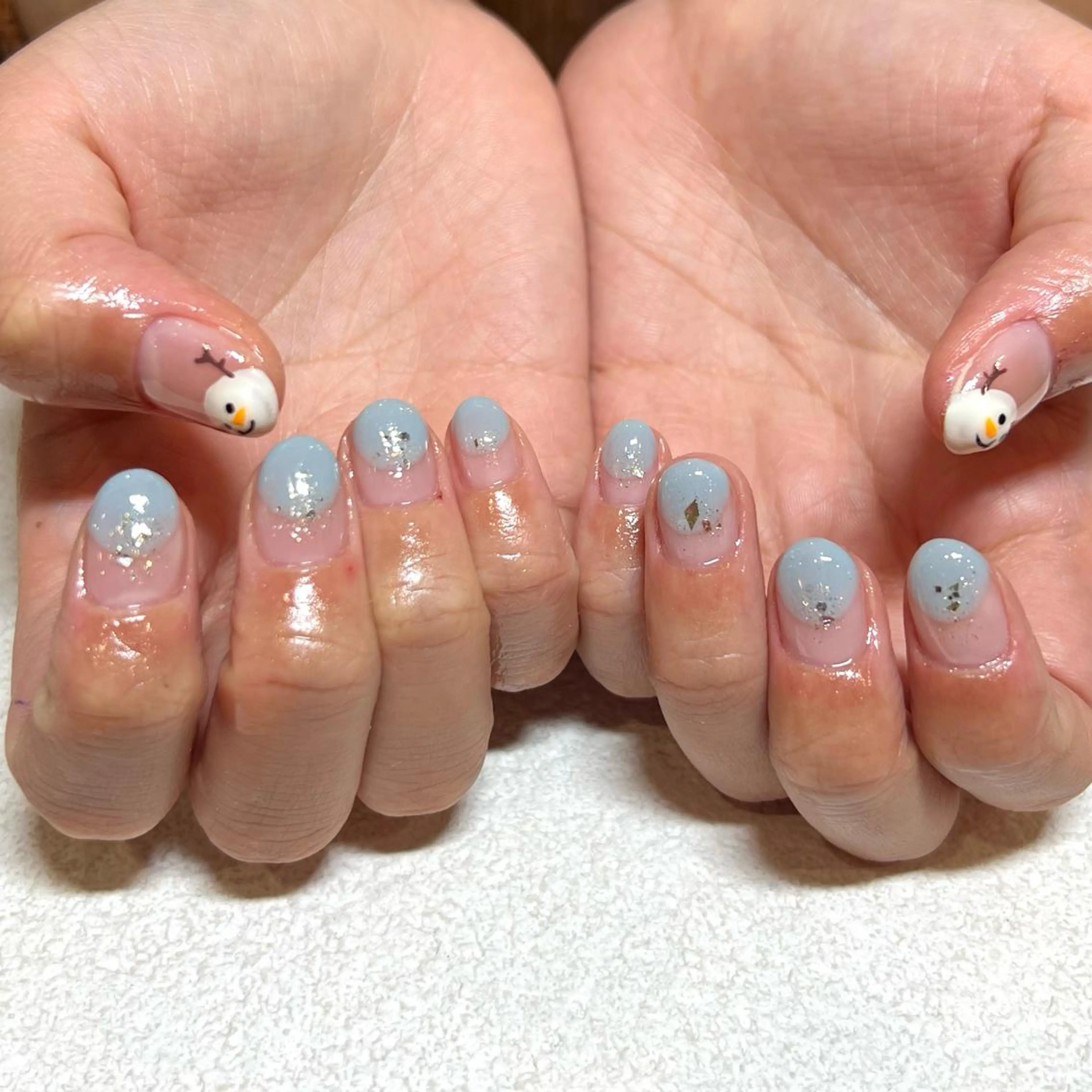 ネイル ジェルネイル ニュアンスネイル パラジェル ハンドネイル Cleo中目黒店 Hinahoのネイルデザイン