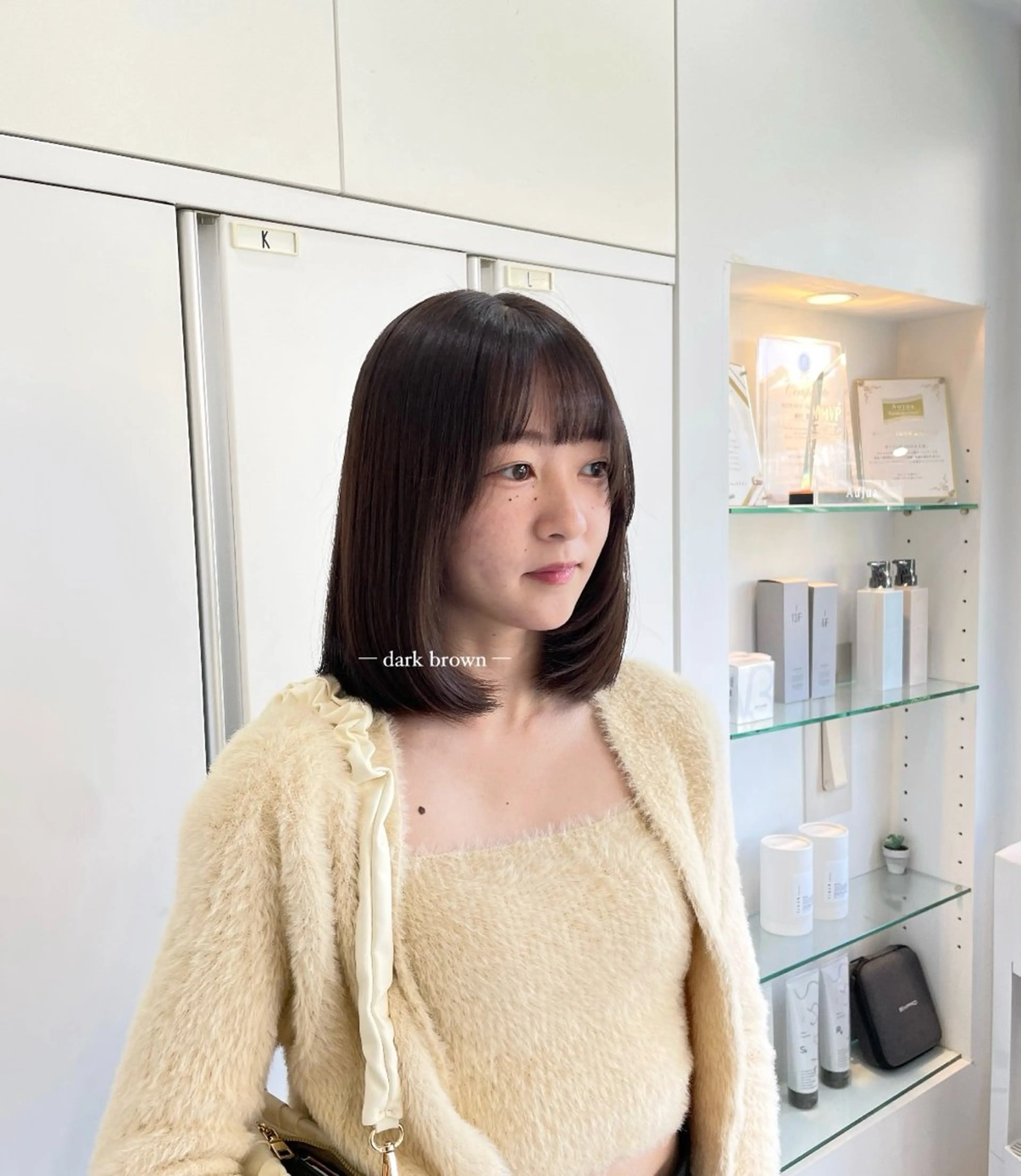 ミディアム カラー 透明感カラー nanaka :のヘアスタイル