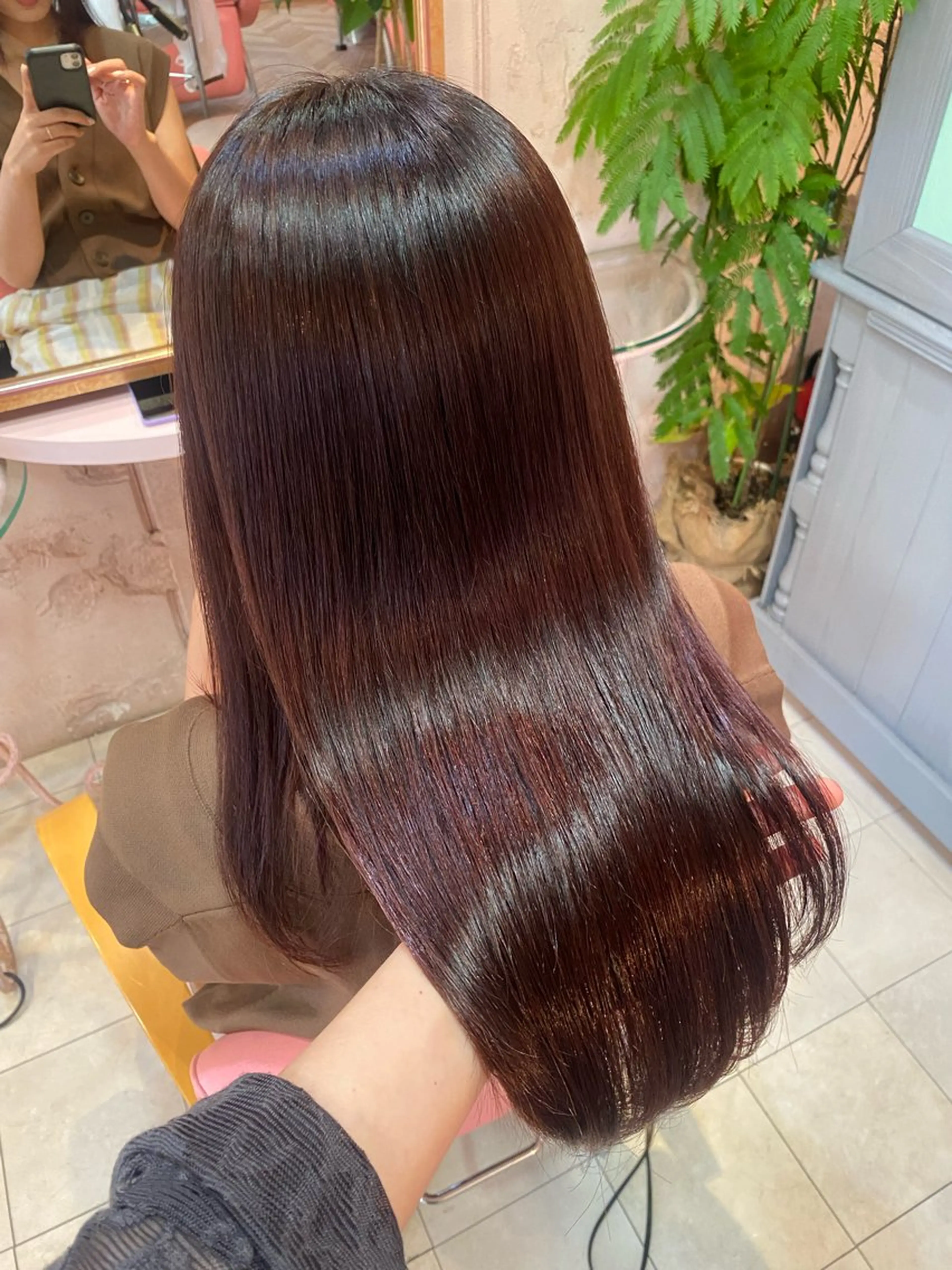 セミロング 髪質改善 𝙼𝚒𝚎𝚗𝚎 𝚙𝚒𝚗𝚔所属・山本 葵のヘアスタイル