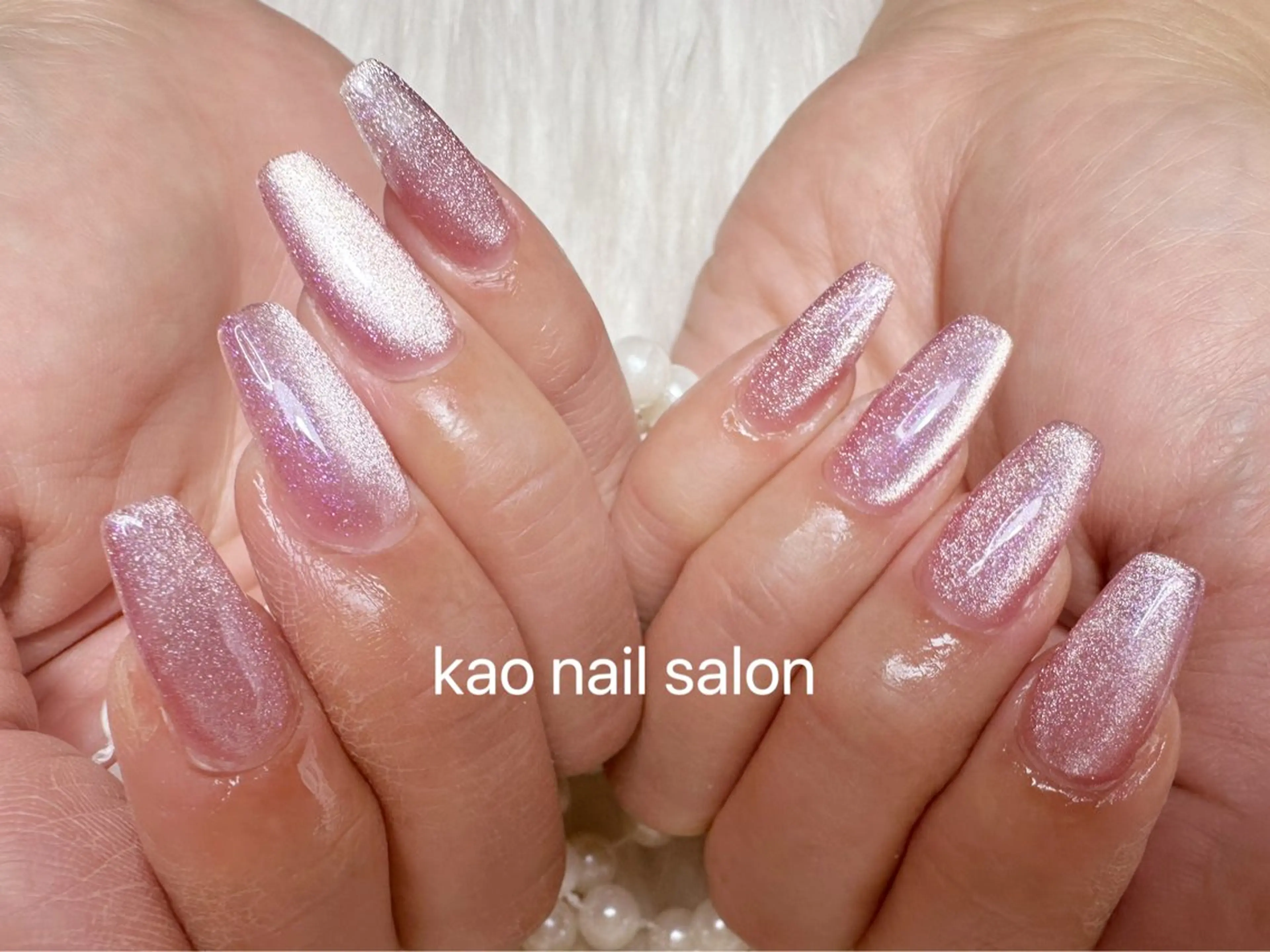 ネイル ハンドネイル kao nail マグネット/長さだしのネイルデザイン